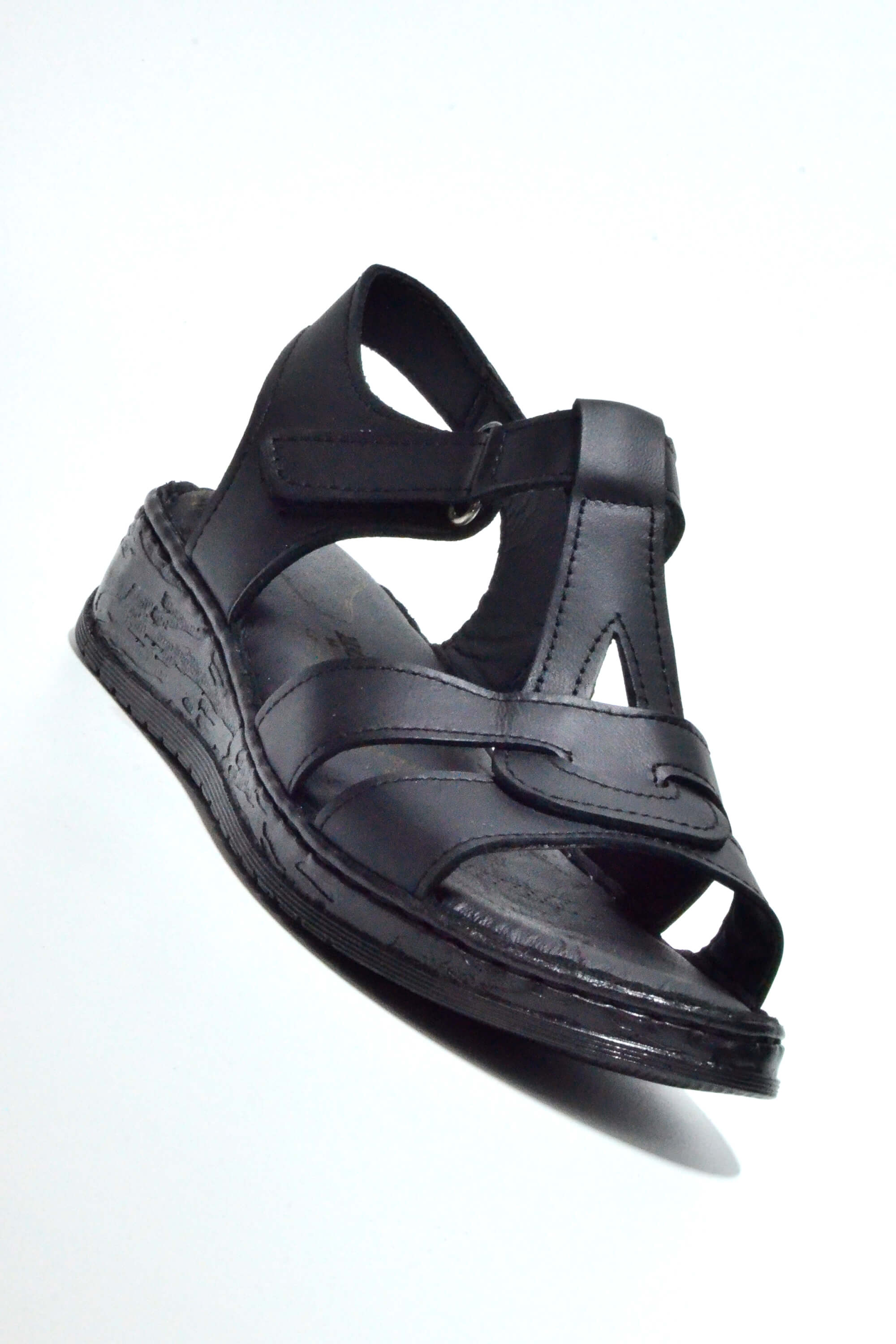 Korkmaz Comfort Hakiki Deri Ahtapot Bant Sandalet 057