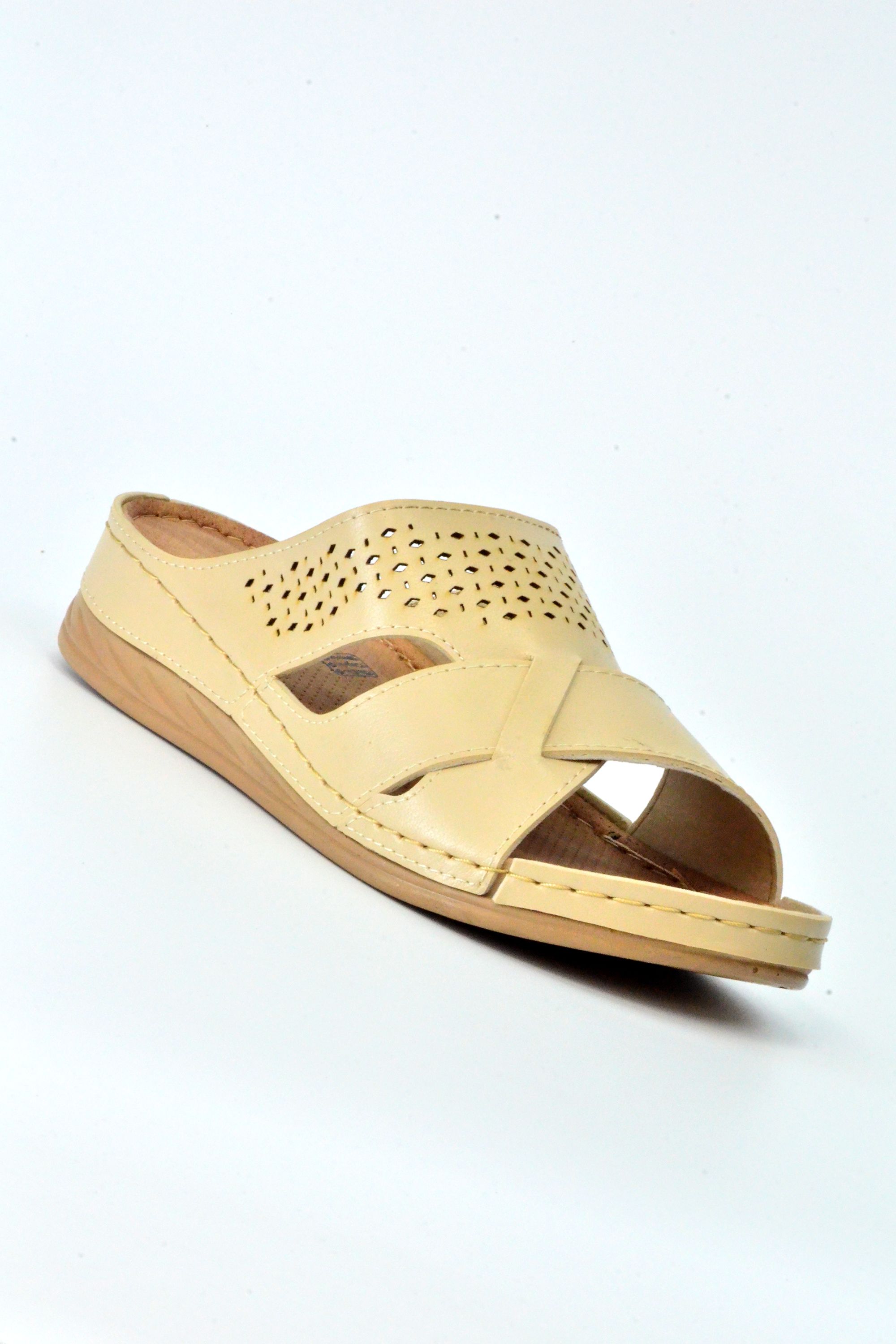 AKINALBELLA Tek Bant Cilt Sandalet 2153.Z.0007