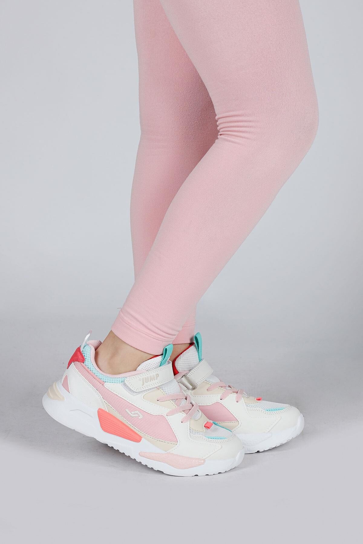 30058 Patik Spor Ayakkabı Bej-Pembe