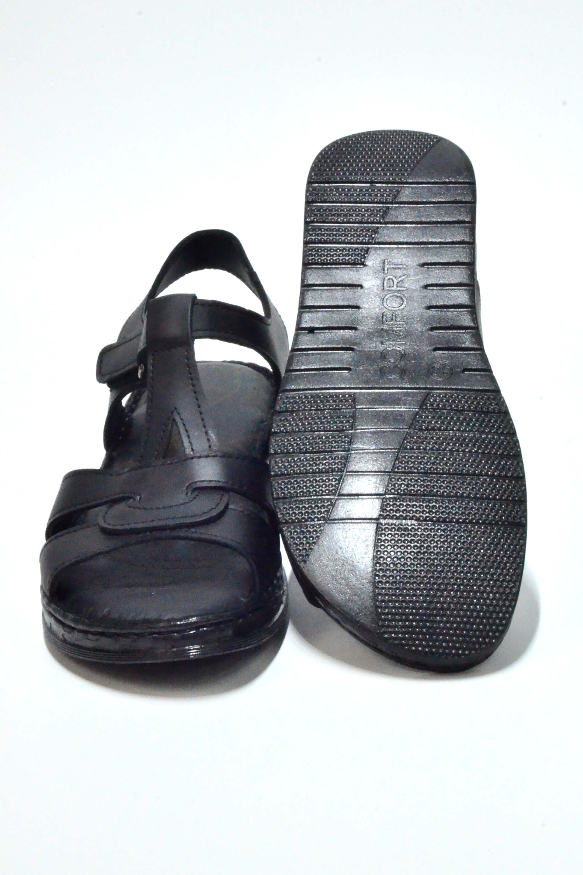 Korkmaz Comfort Hakiki Deri Ahtapot Bant Sandalet 057