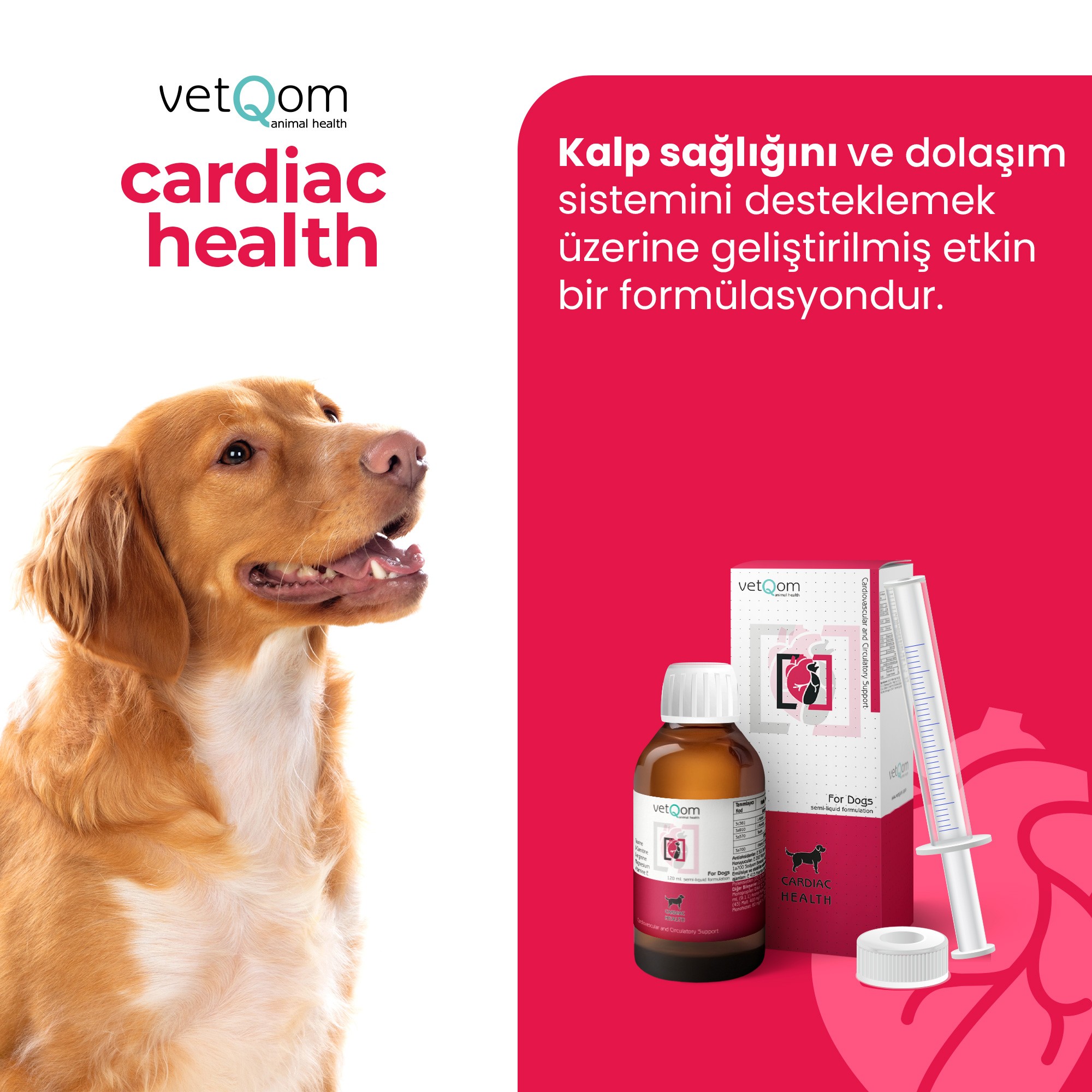 Dog Cardiac Health – Heart Health – Weight Control – 120 ml.