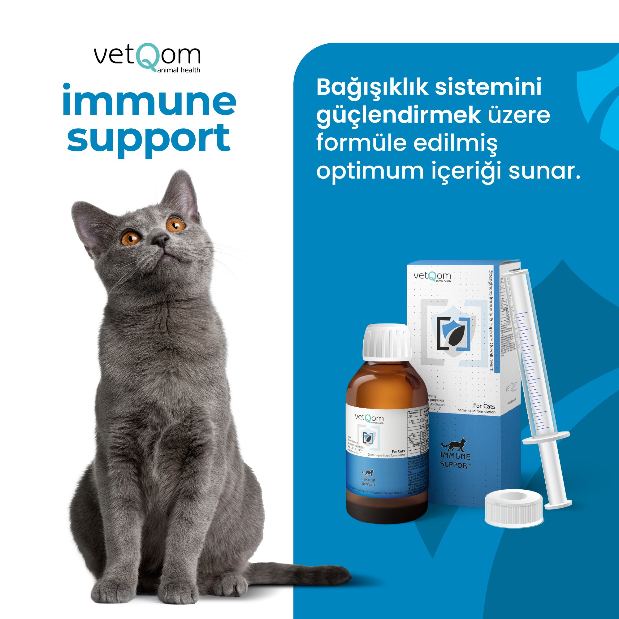 Kedi Immune Support – Bağışıklık Sistemi Desteği – 60 ml.