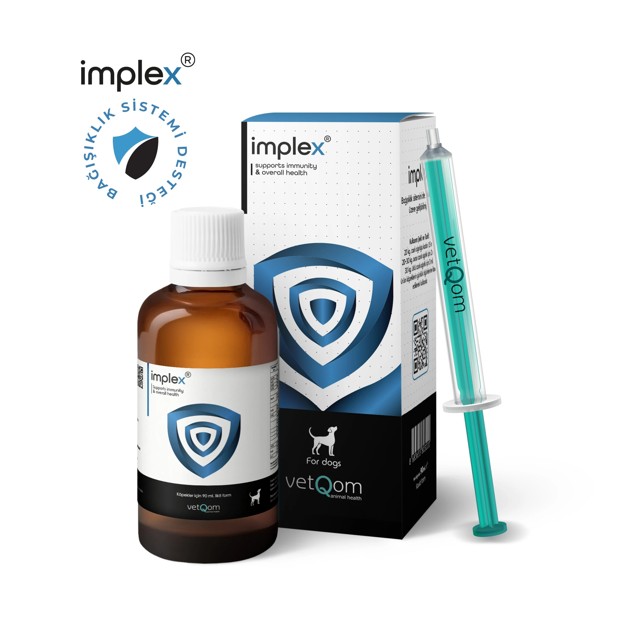 Implex Köpek – Immune Support – Bağışıklık Sistemi Desteği – 90 ml.