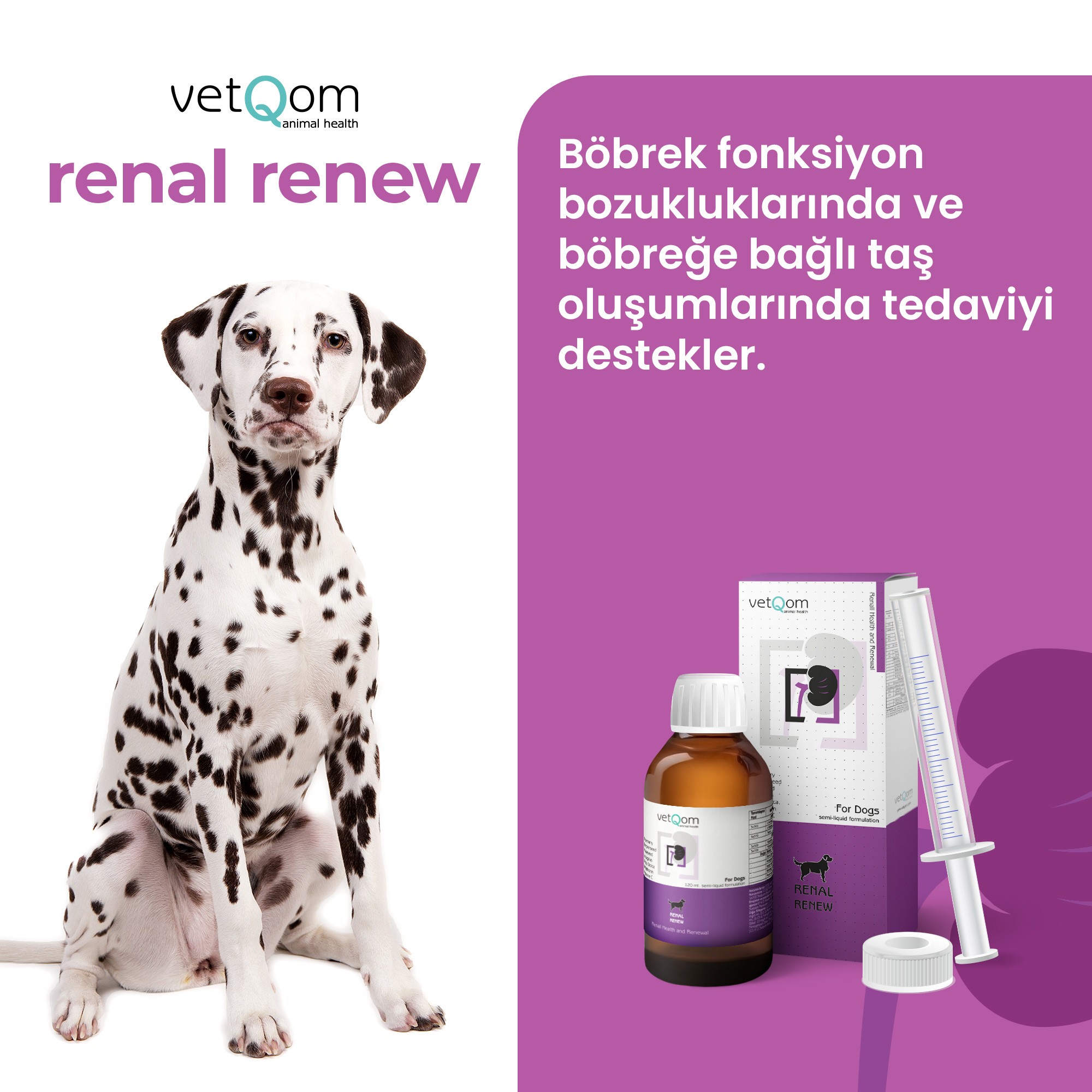 Köpek Renal Renew – Böbrek Sağlığı – 120 ml.