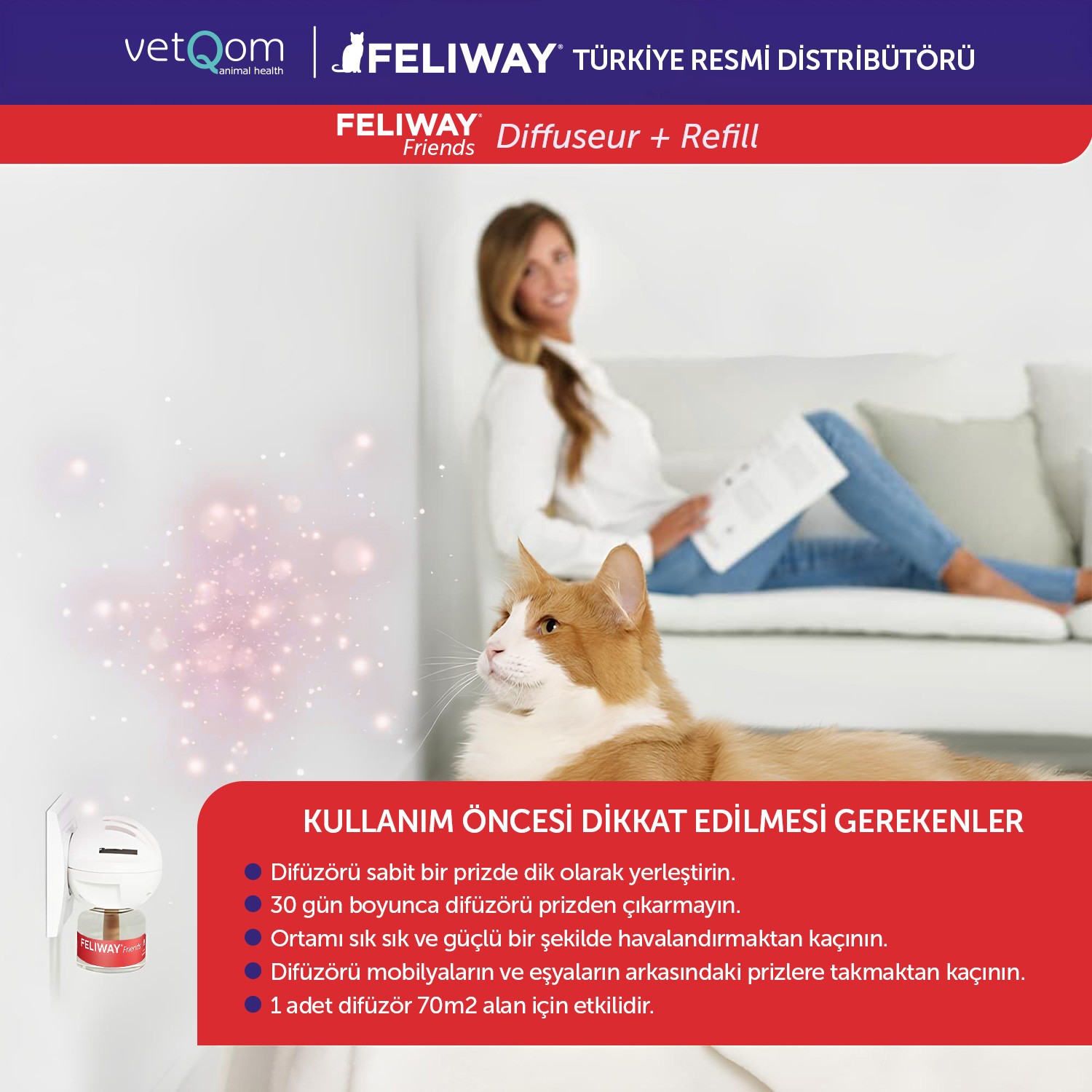 Feliway Friends Cat Refill Replacement Cartridge – 48 ml.