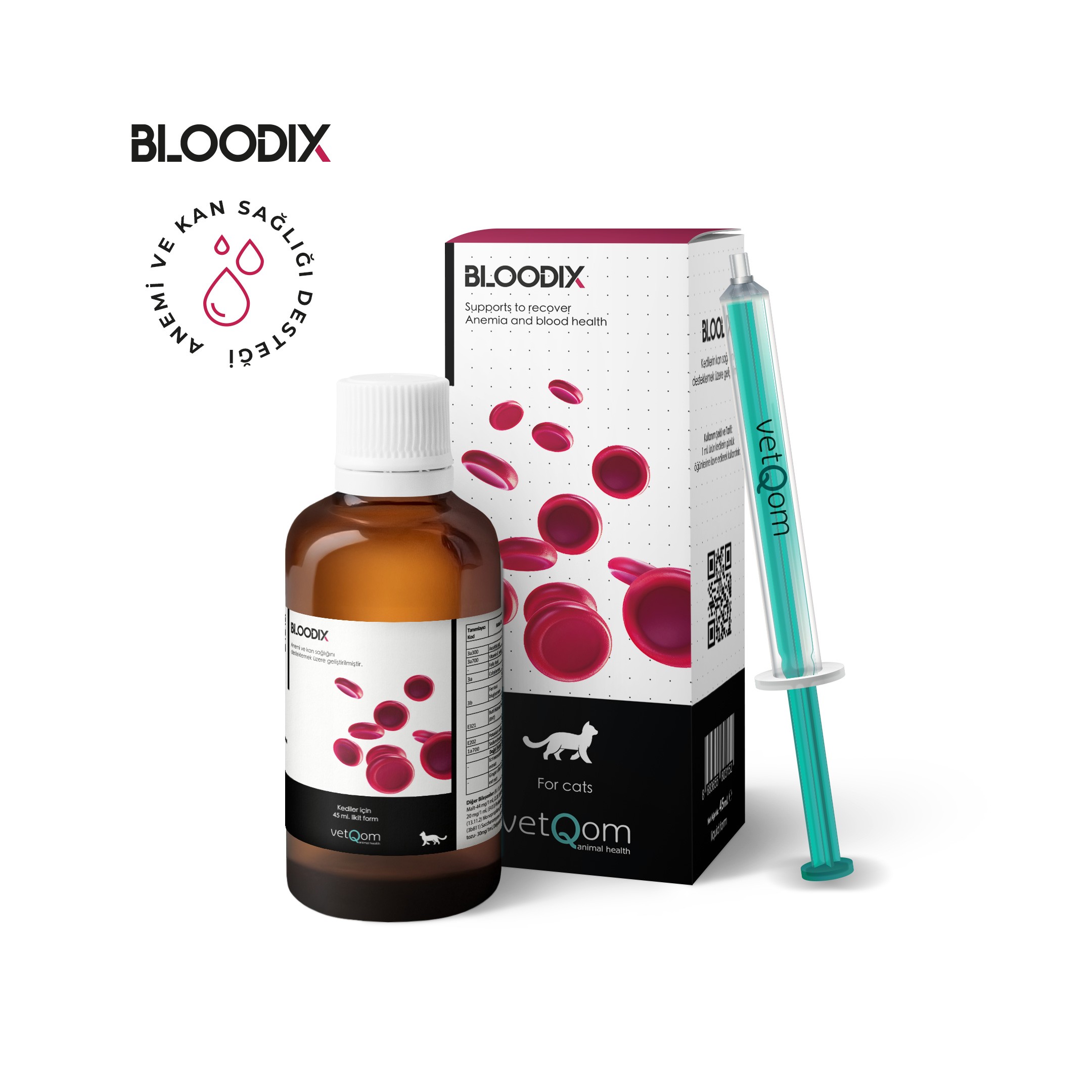 Bloodix Kedi – Anemi ve Kan Sağlığı – 45ml.