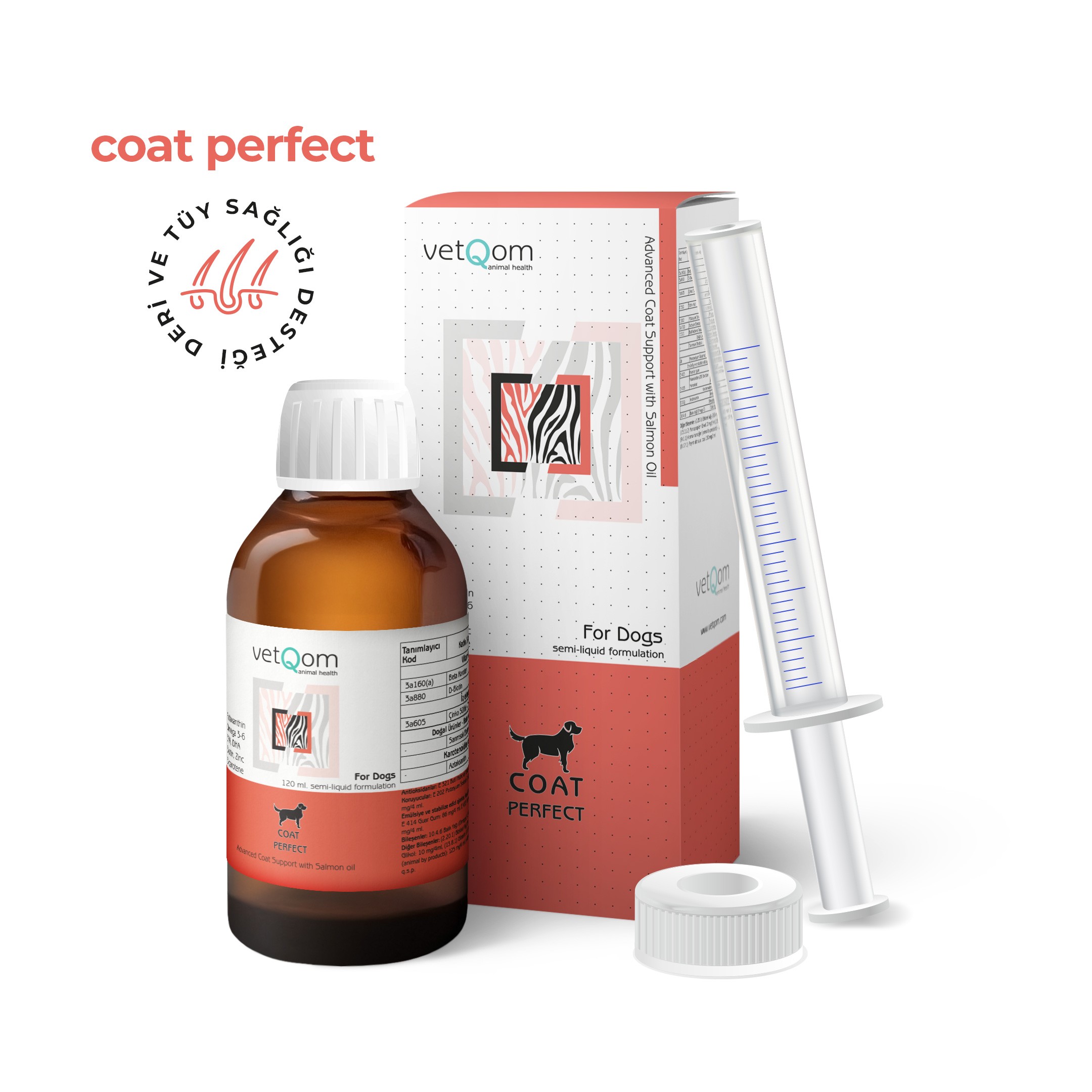 Köpek Coat Perfect – Deri ve Tüy Sağlığı – 120 ml.