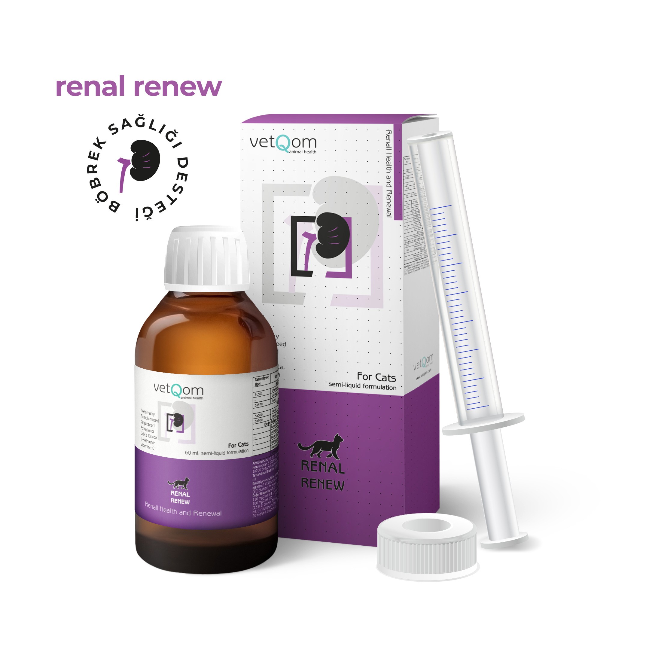 Kedi Renal Renew – Böbrek Sağlığı – 60 ml.