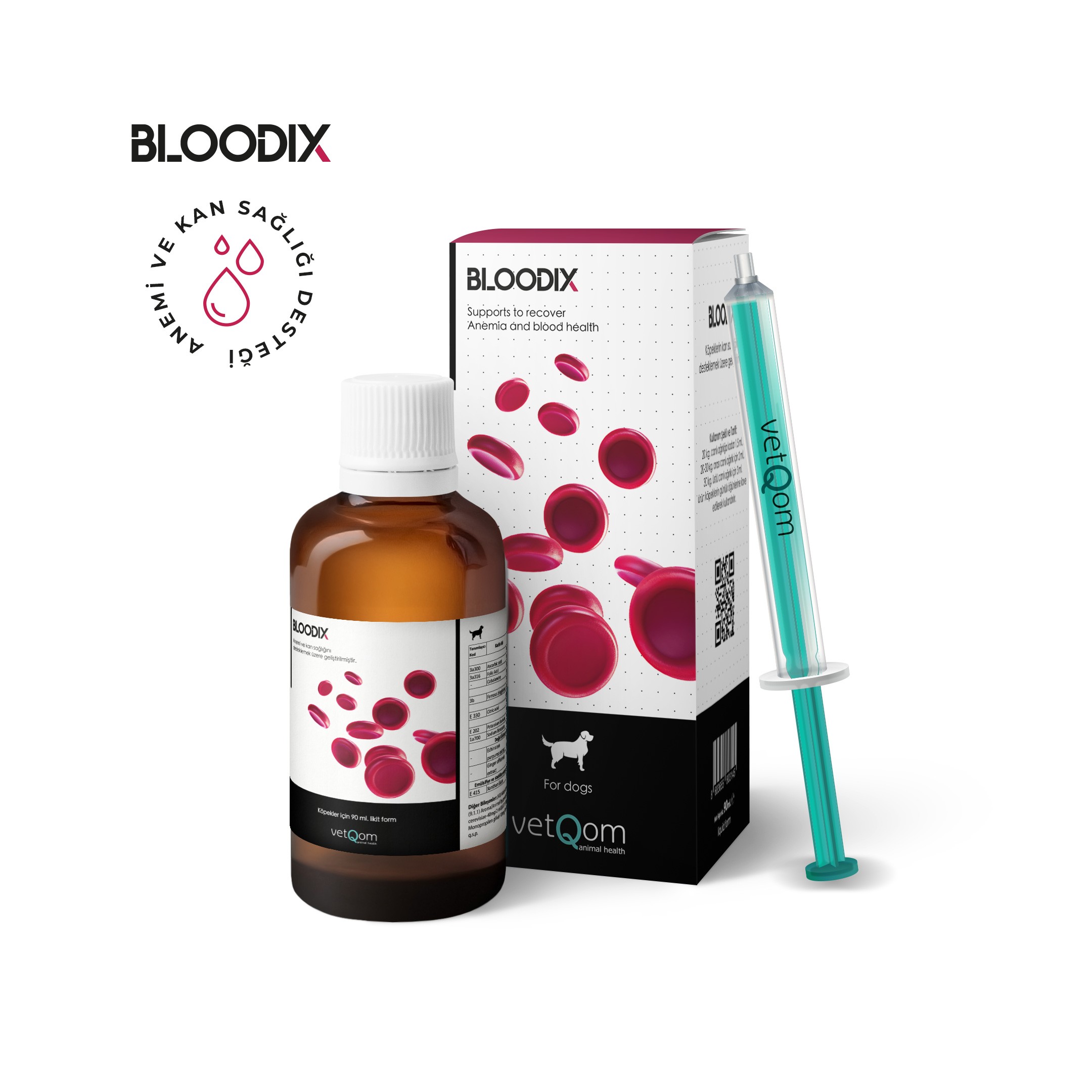 Bloodix Köpek – Anemi ve Kan Sağlığı – 90ml.