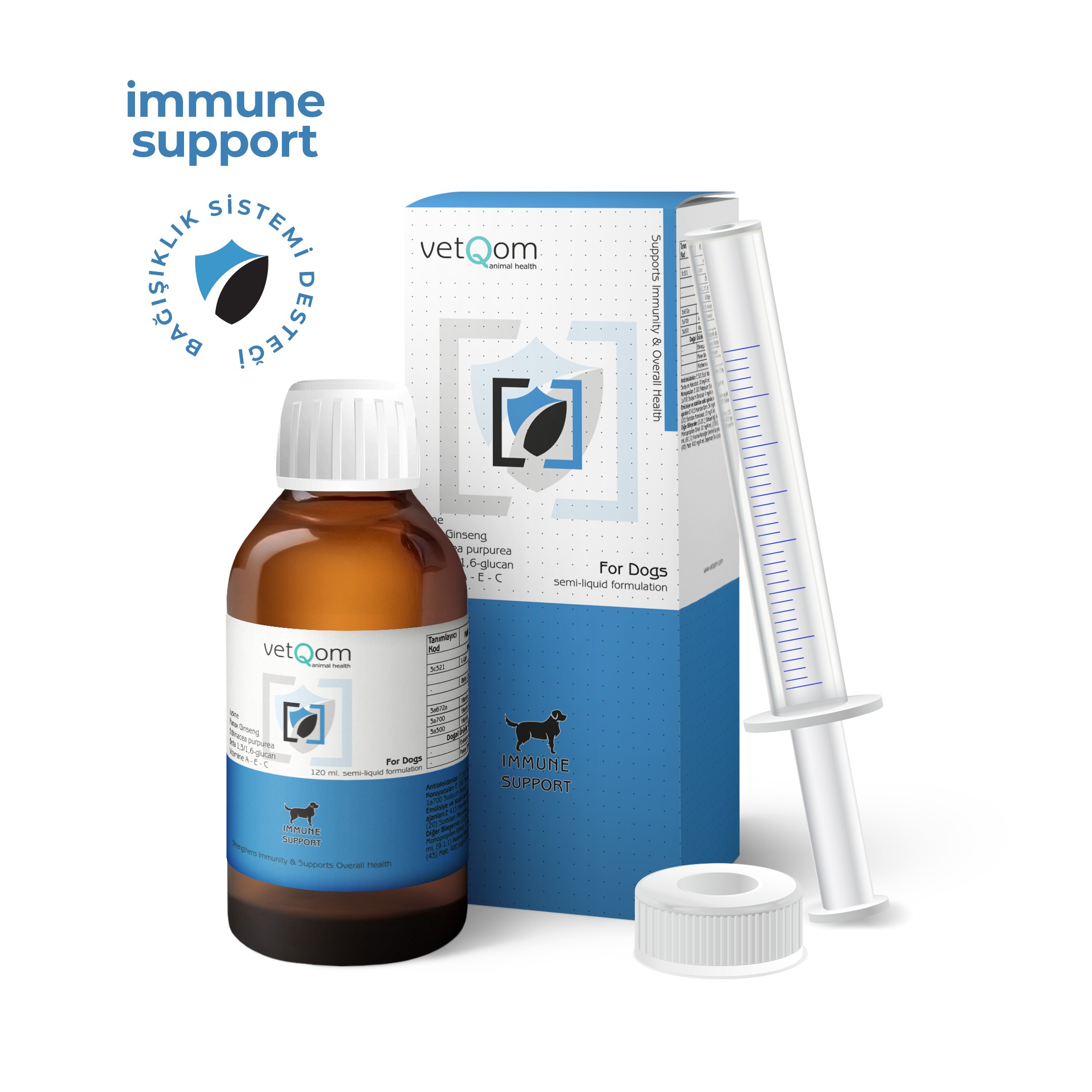 Köpek Immune Support – Bağışıklık Sistemi Desteği – 120 ml.