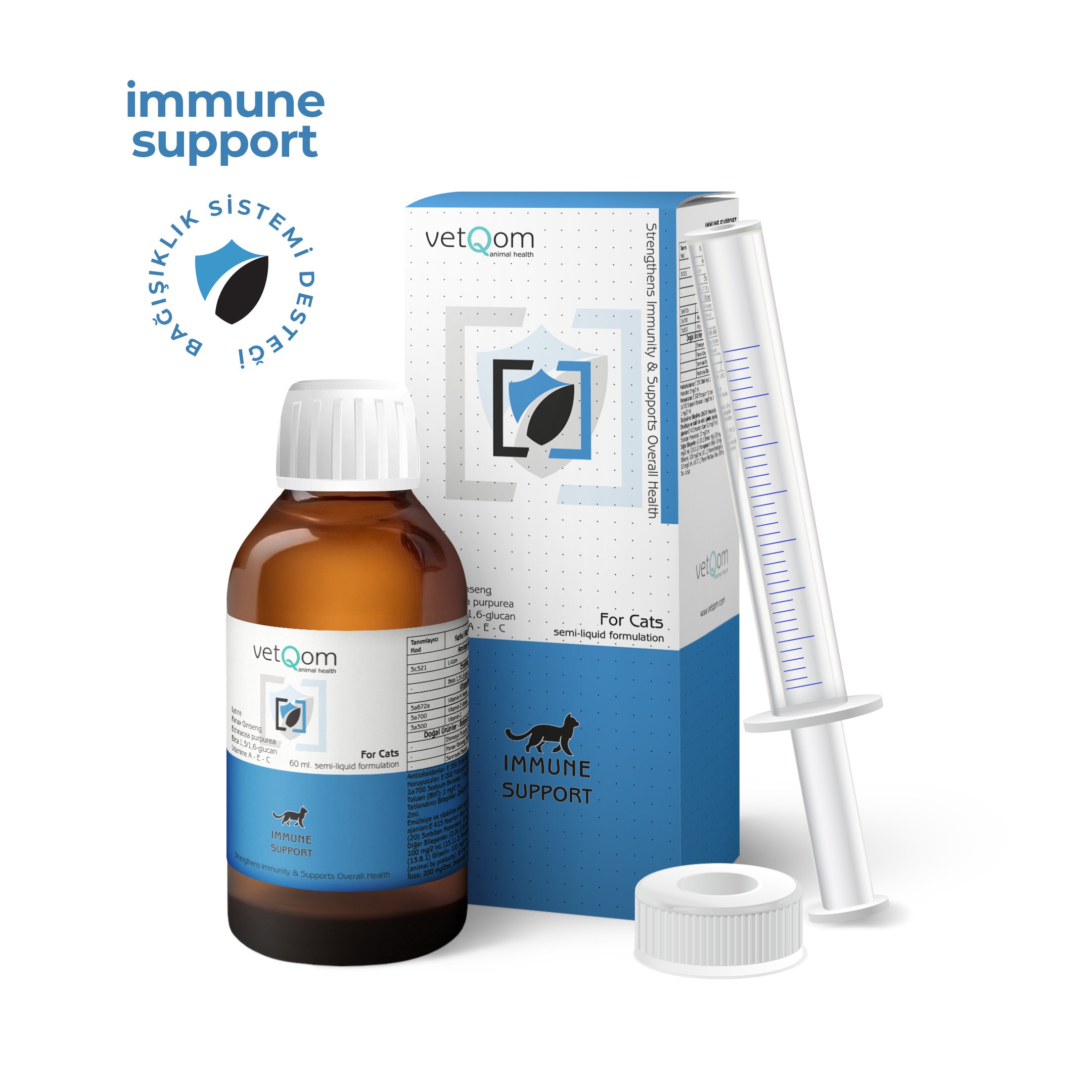 Kedi Immune Support – Bağışıklık Sistemi Desteği – 60 ml.