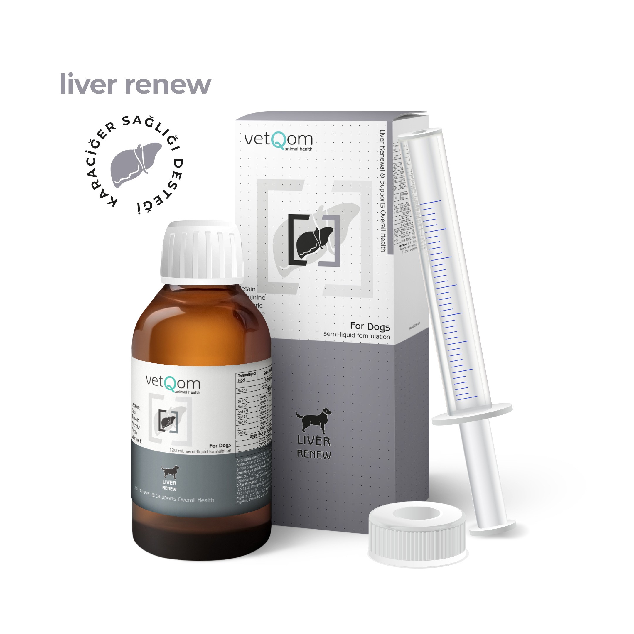 Köpek Liver Renew – Karaciğer Sağlığı – 120 ml.