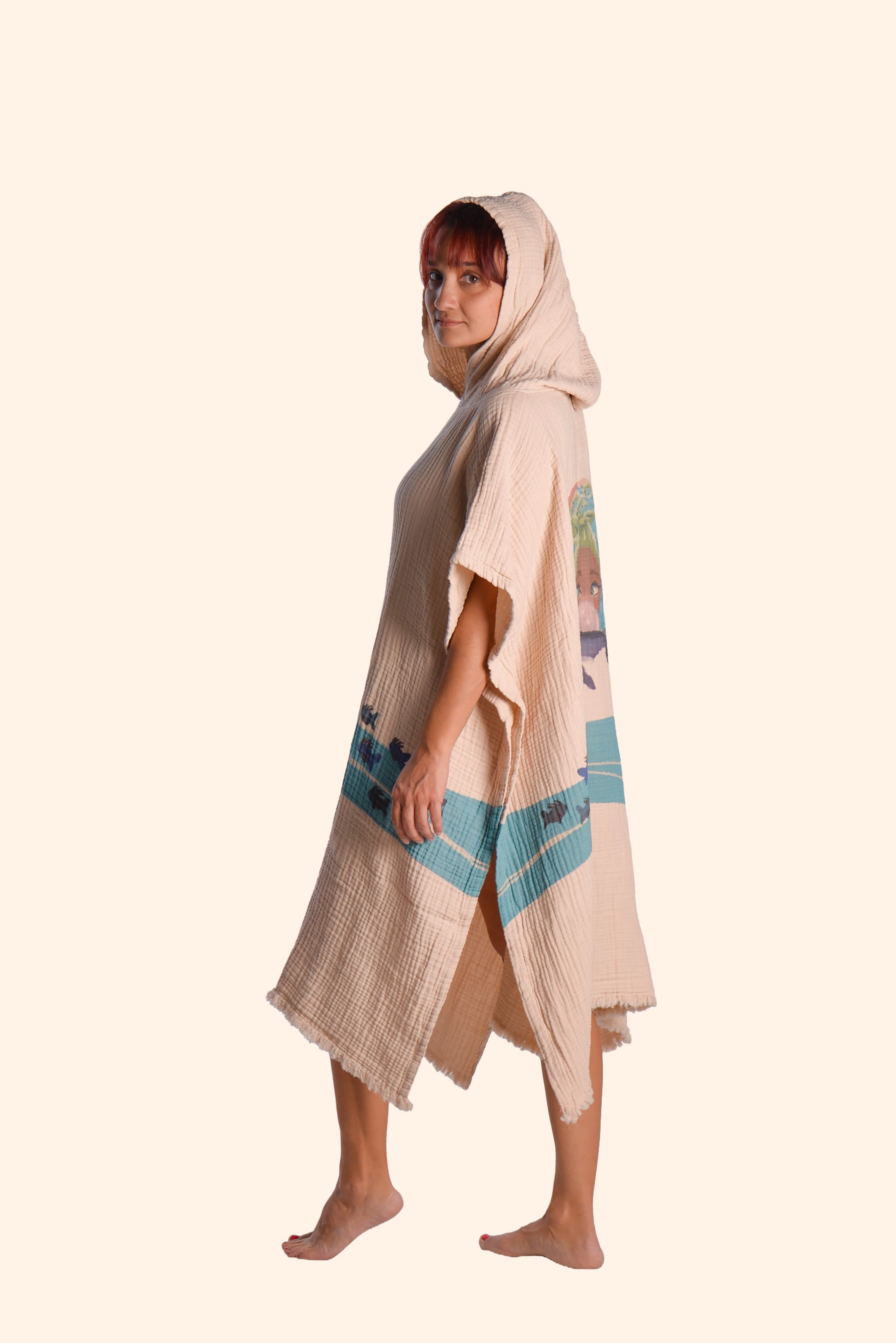 Yetişkin - Çocuk Takım Müslin Panço: Bubble Model