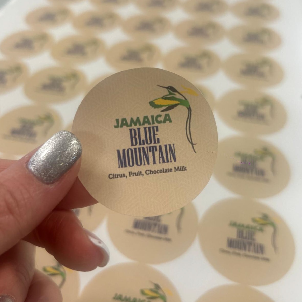 Yuvarlak Kuşe Etiket