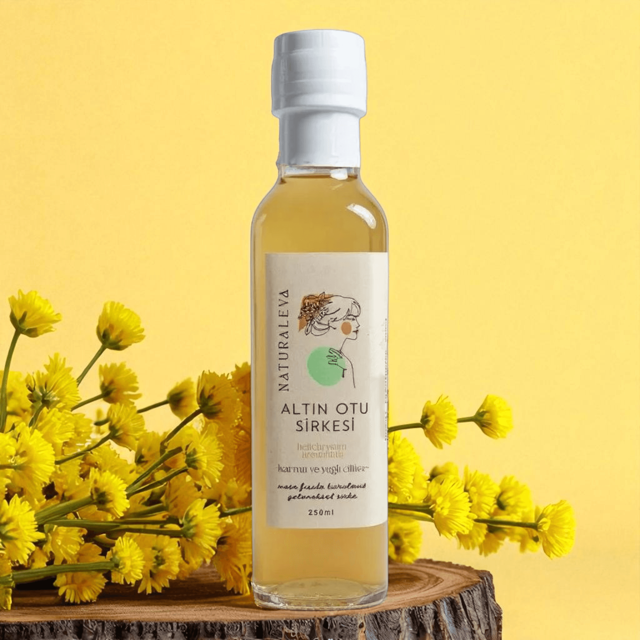 Altın Otu (Ölmez Çiçek) Sirkesi (250ml)