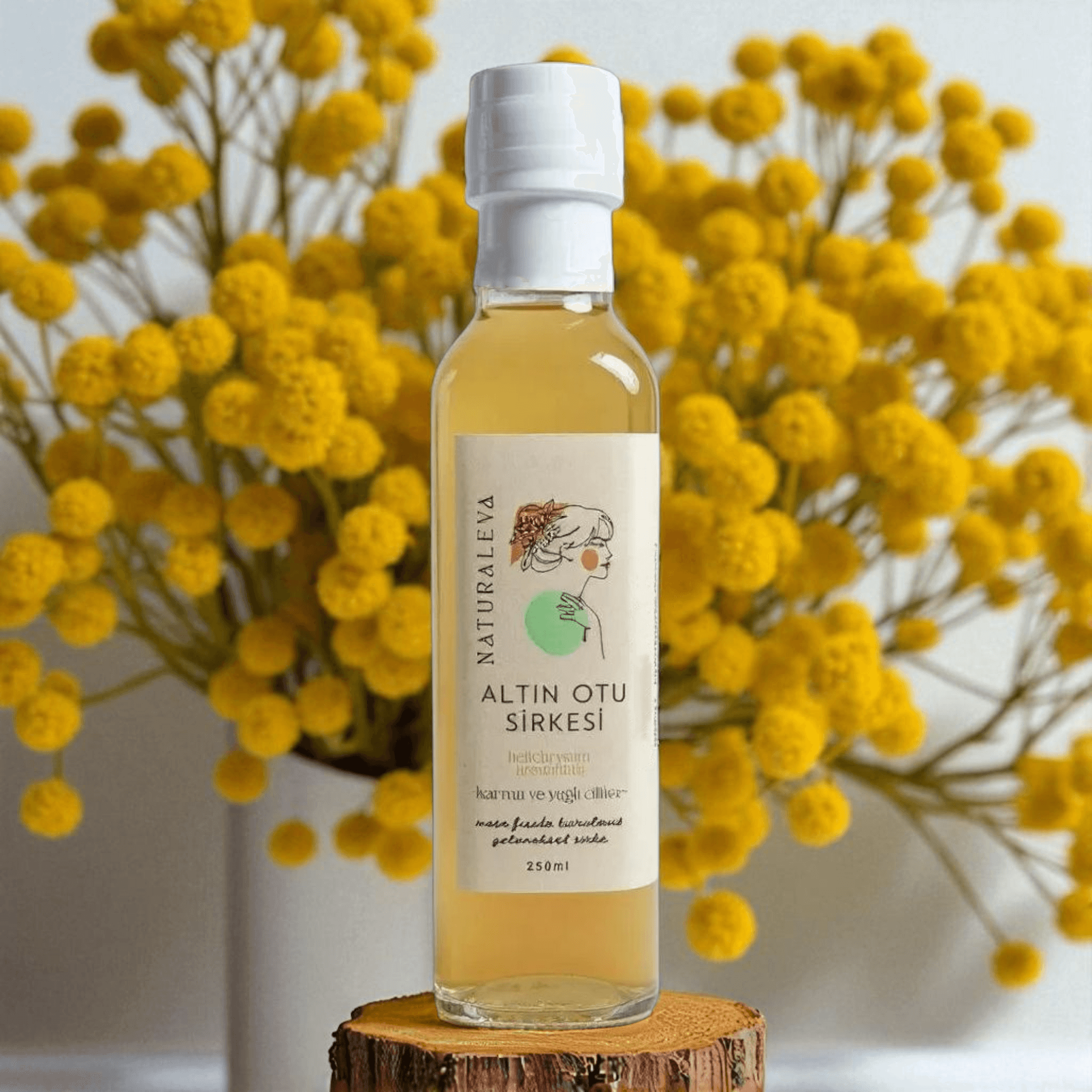 Altın Otu (Ölmez Çiçek) Sirkesi (250ml)