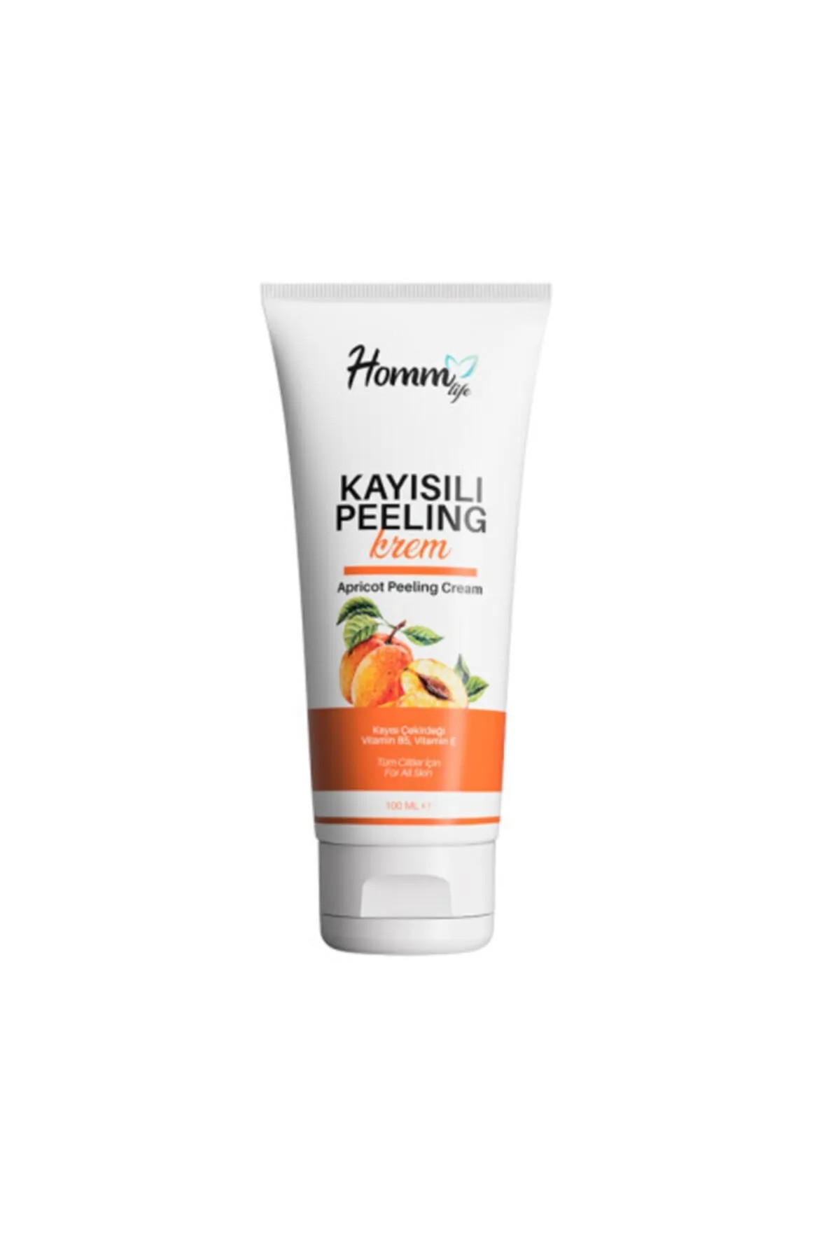 HOMM Life Kayısılı Peeling Krem - 100 ml | Cilt Yenileyici ve Canlandırıcı