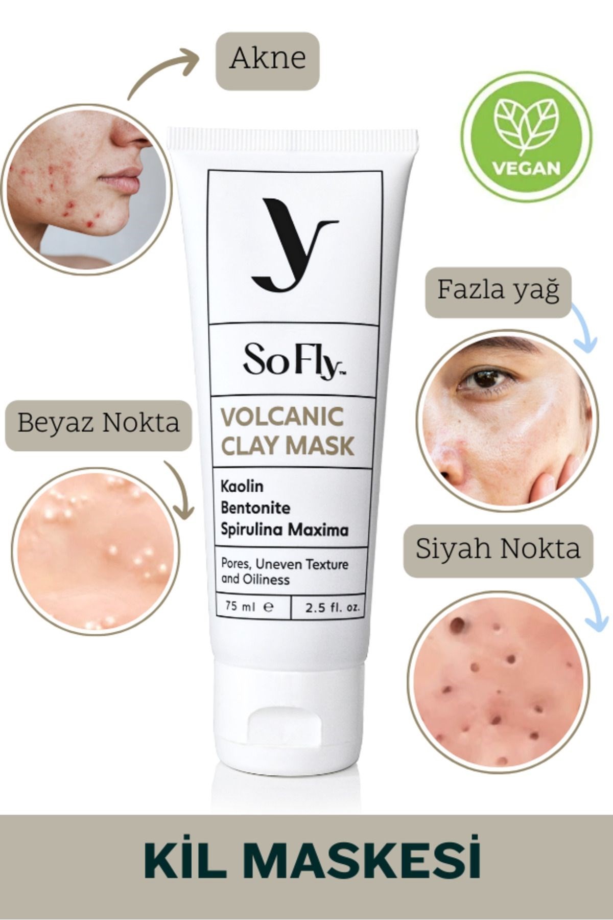 SO FLY VOLKANİK ARINDIRICI KİL MASKESİ 75ML