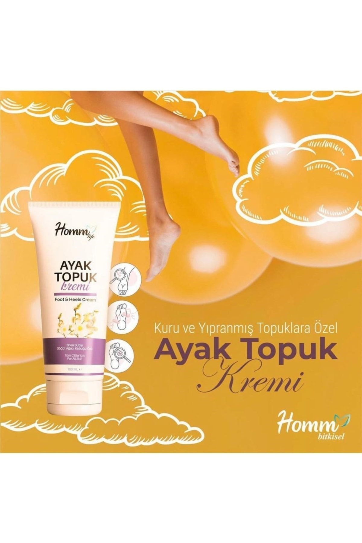  HOMM LİFE AYAK VE TOPUK KREMİ 100 ML