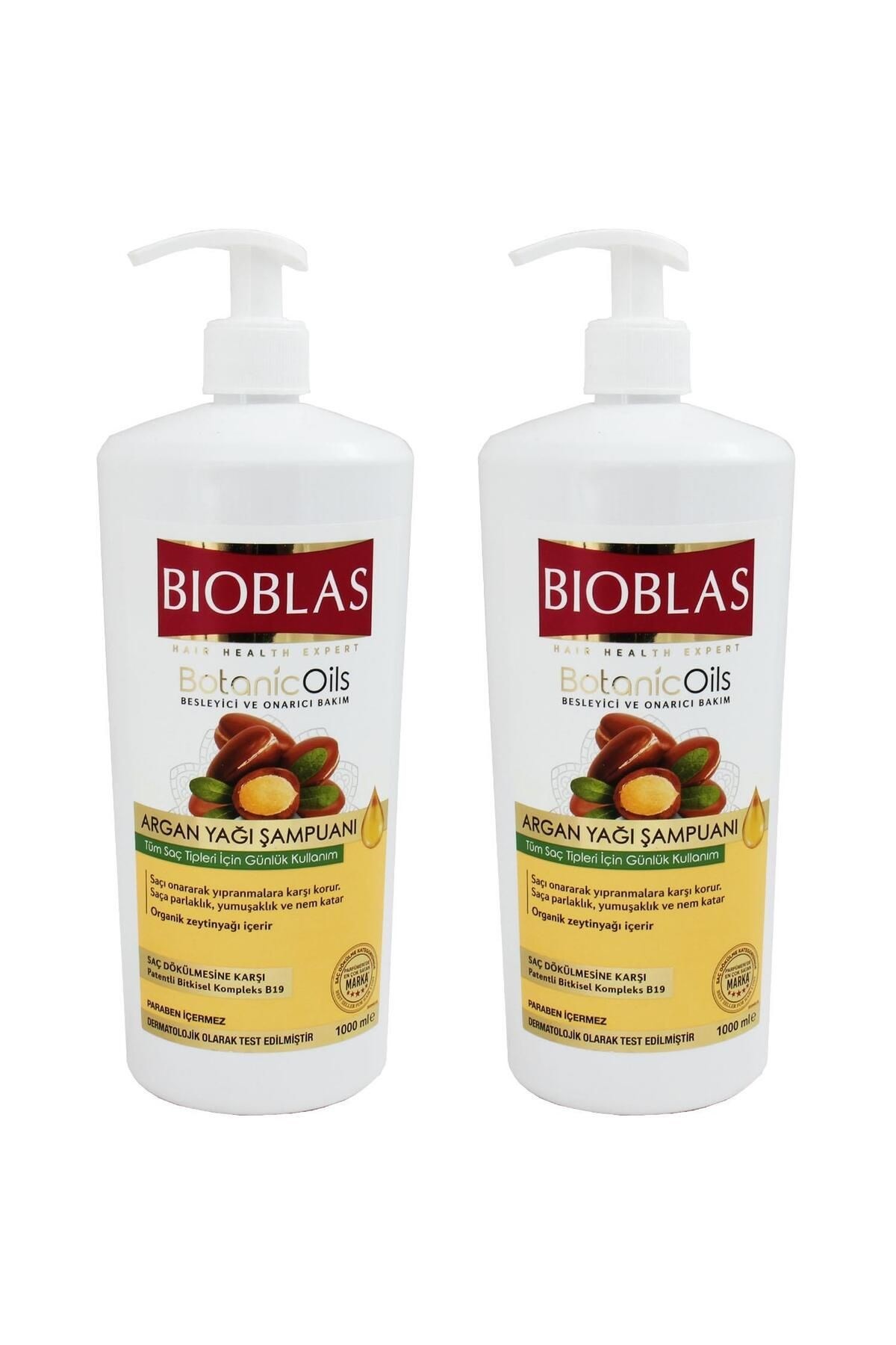 BİOBLAS ARGAN YAĞI ŞAMPUANI 1000 ML 2 ADET