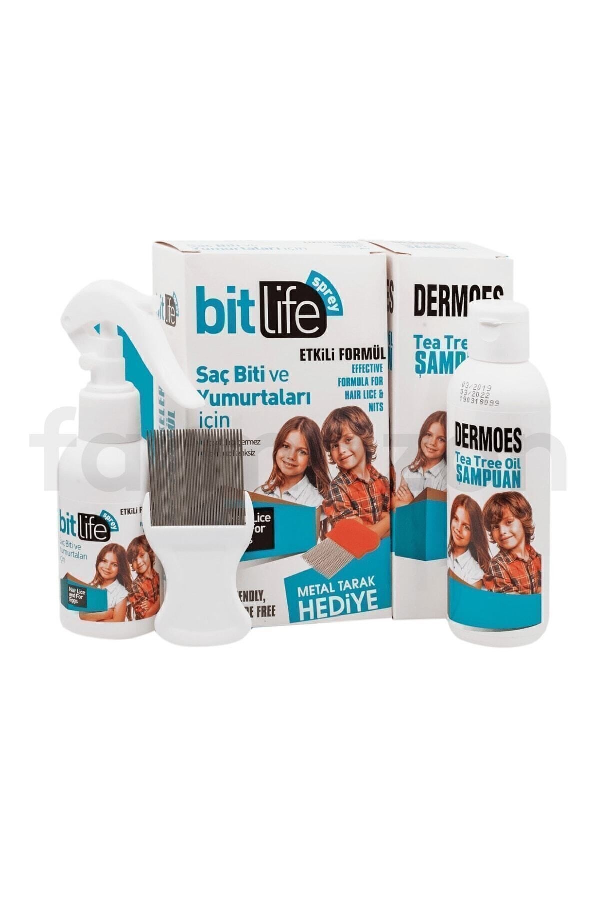 BİT LİFE SPREYİ 100 ML + BİT LİFE ŞAMPUANI 150 ML DEMİR TARAK HEDİYELİ