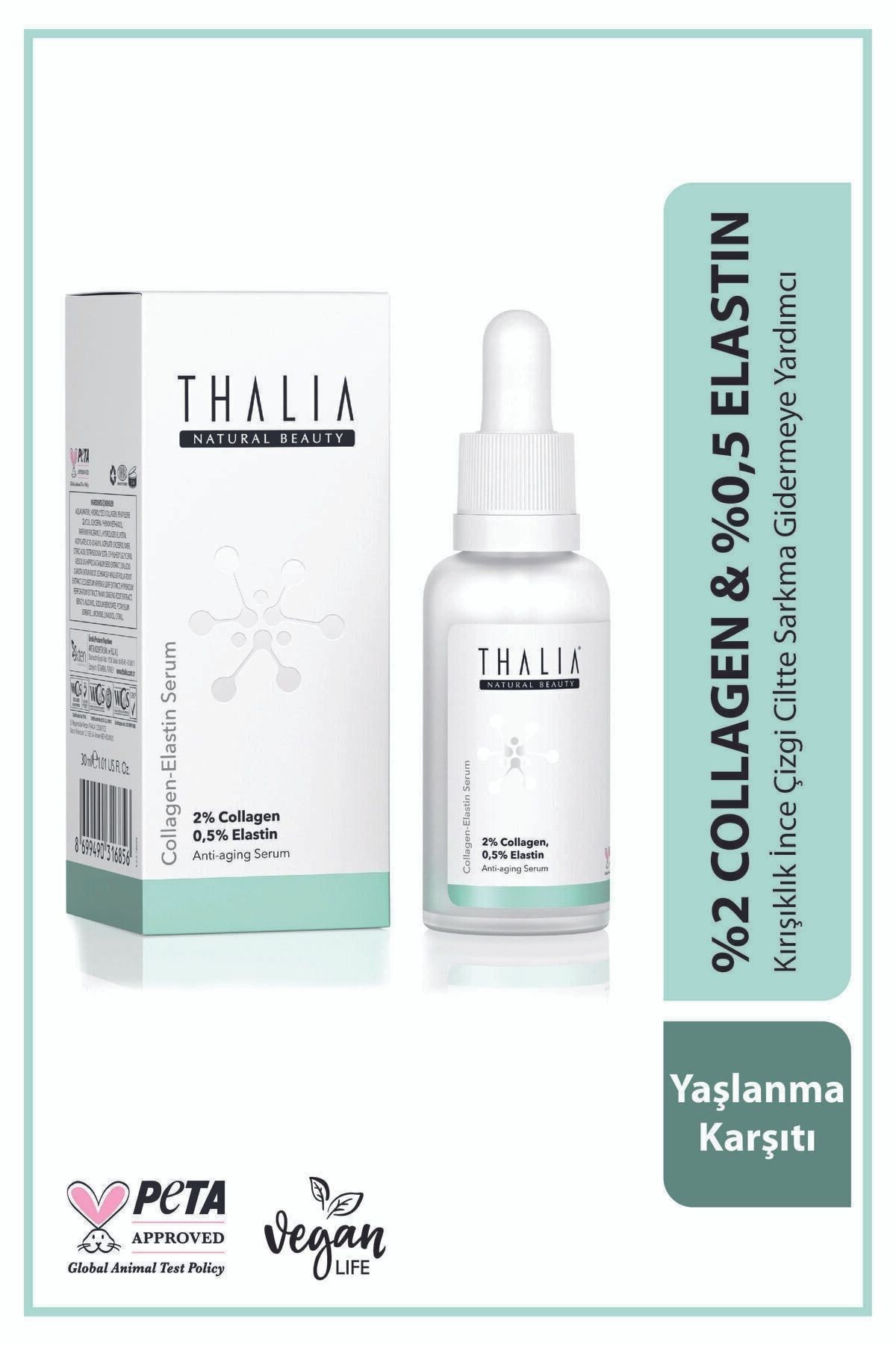 THALİA YAŞLANMA ÖNLEMEYE YARDMCI CİLT BAKIM SERUMU %2 COLLAGEN & %0,5 ELASTIN - 30 ML