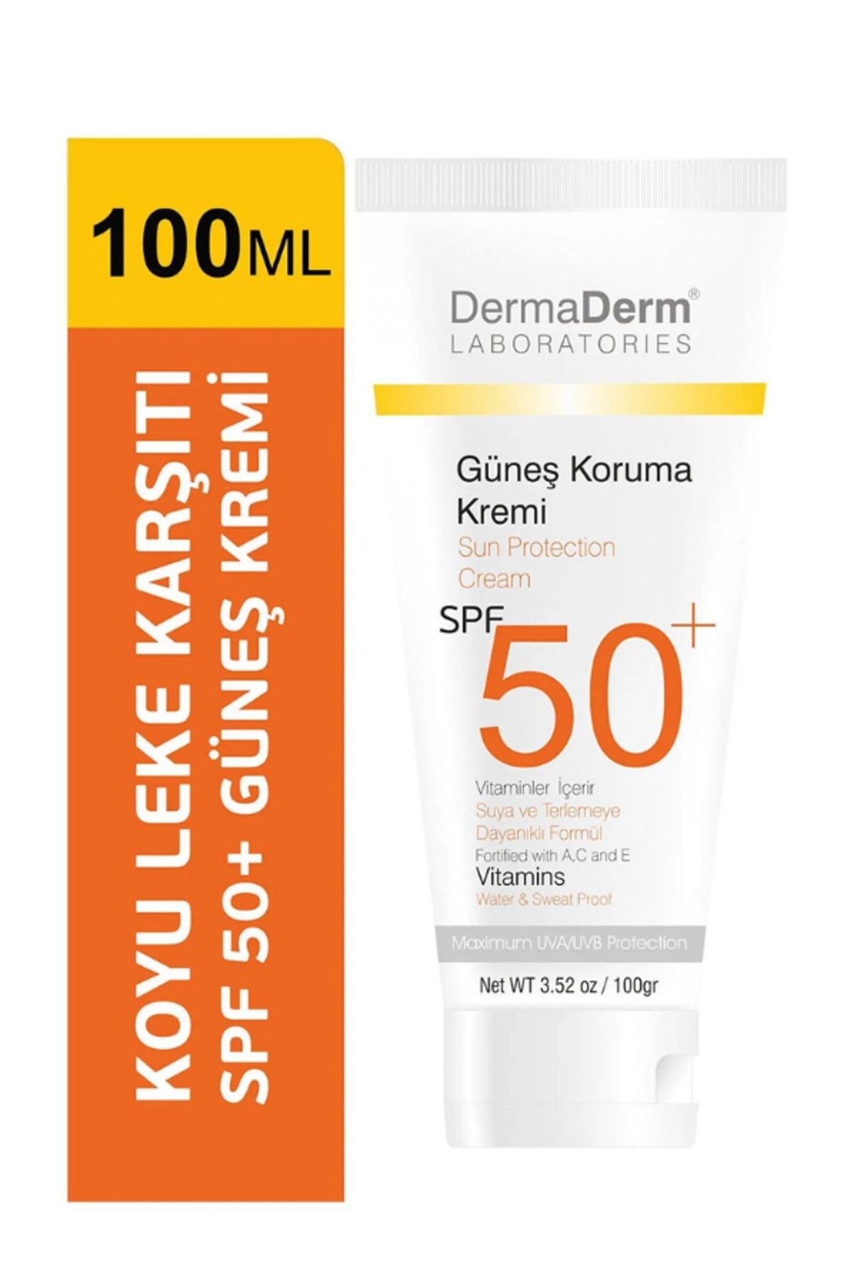 DERMADERM BİTKİSEL GÜNEŞ KORUMA KREMİ SPF 50 100 GR