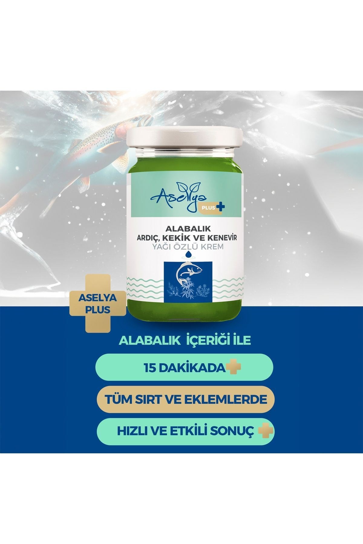 Alabalık, Ardıç, Kekik ve Kenevir Özlü Masaj Kremi 100ml