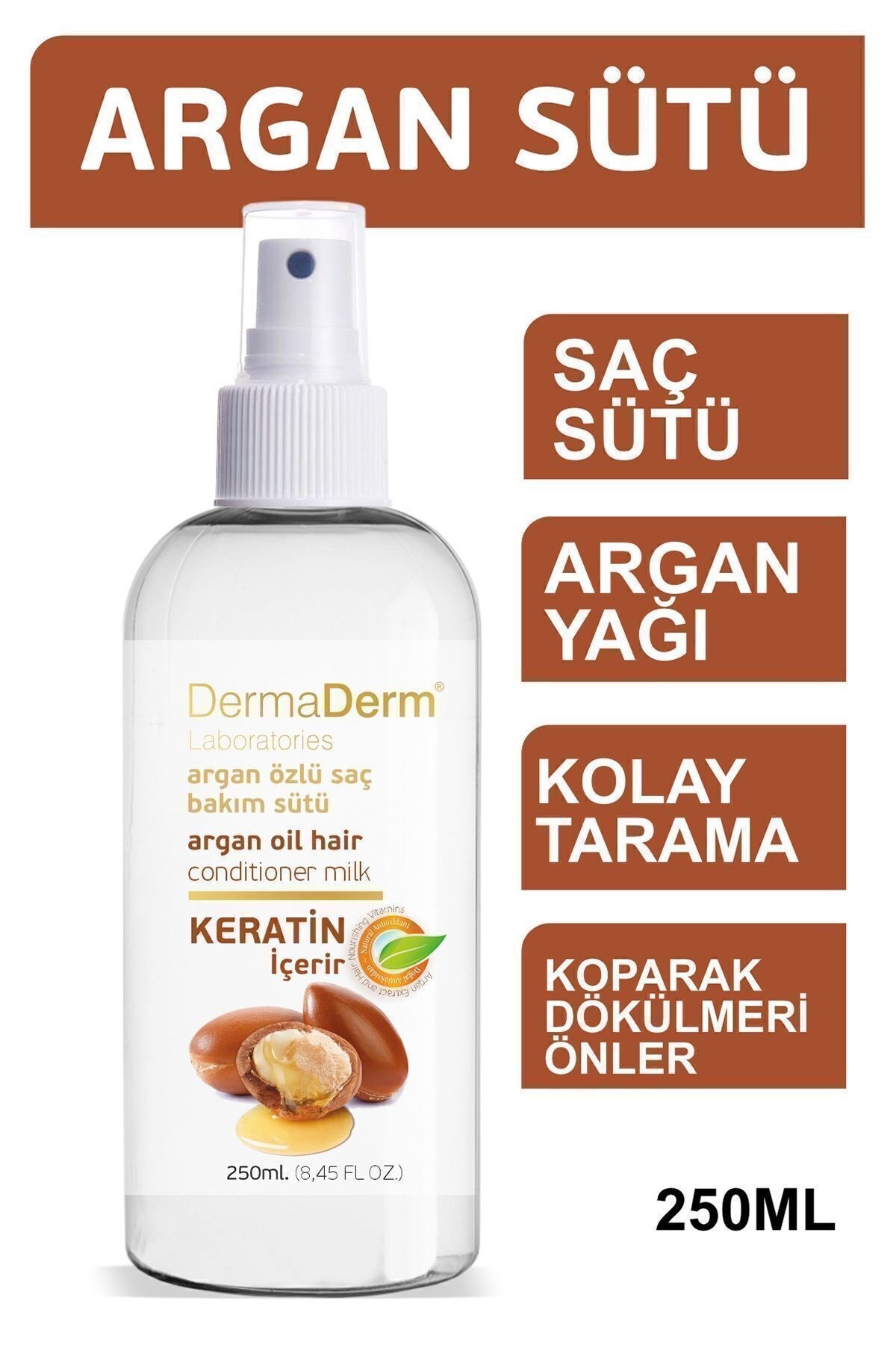 Argan Yağı Özlü Saç Bakım Sütü 250ml