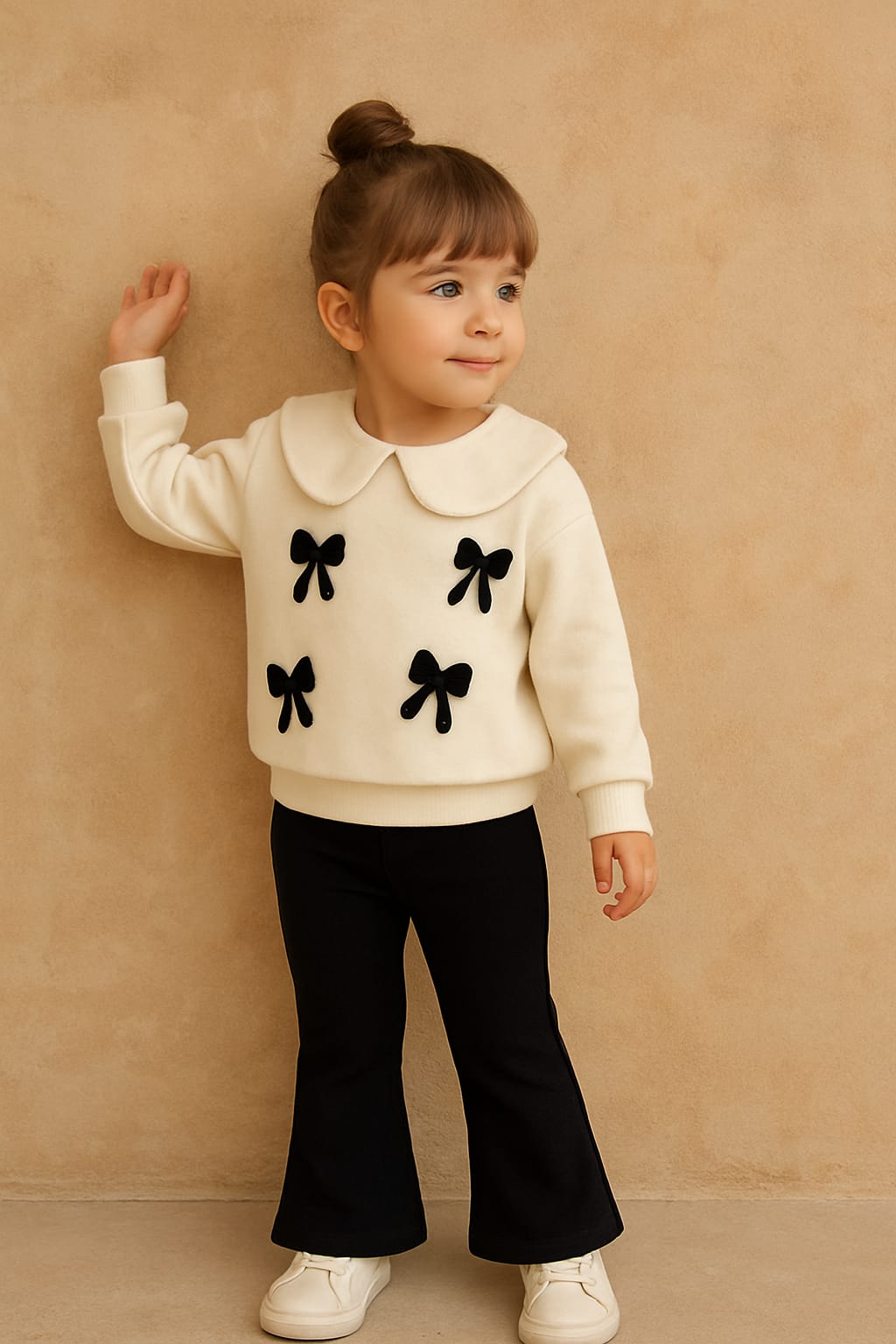 ZARA BEBE YAKA KURDELA NAKIŞLI TAKIM