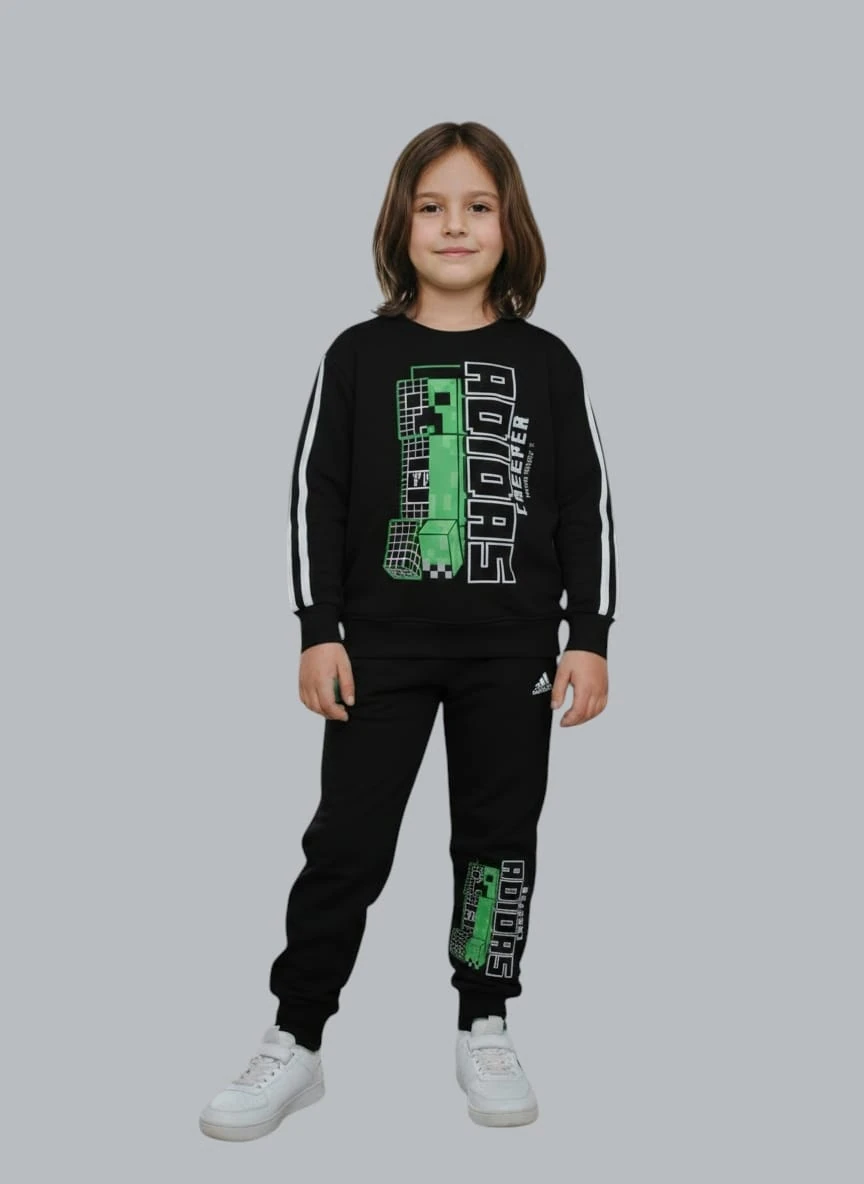 ADİDAS MINECRAFT BASKILI TAKIM SİYAH