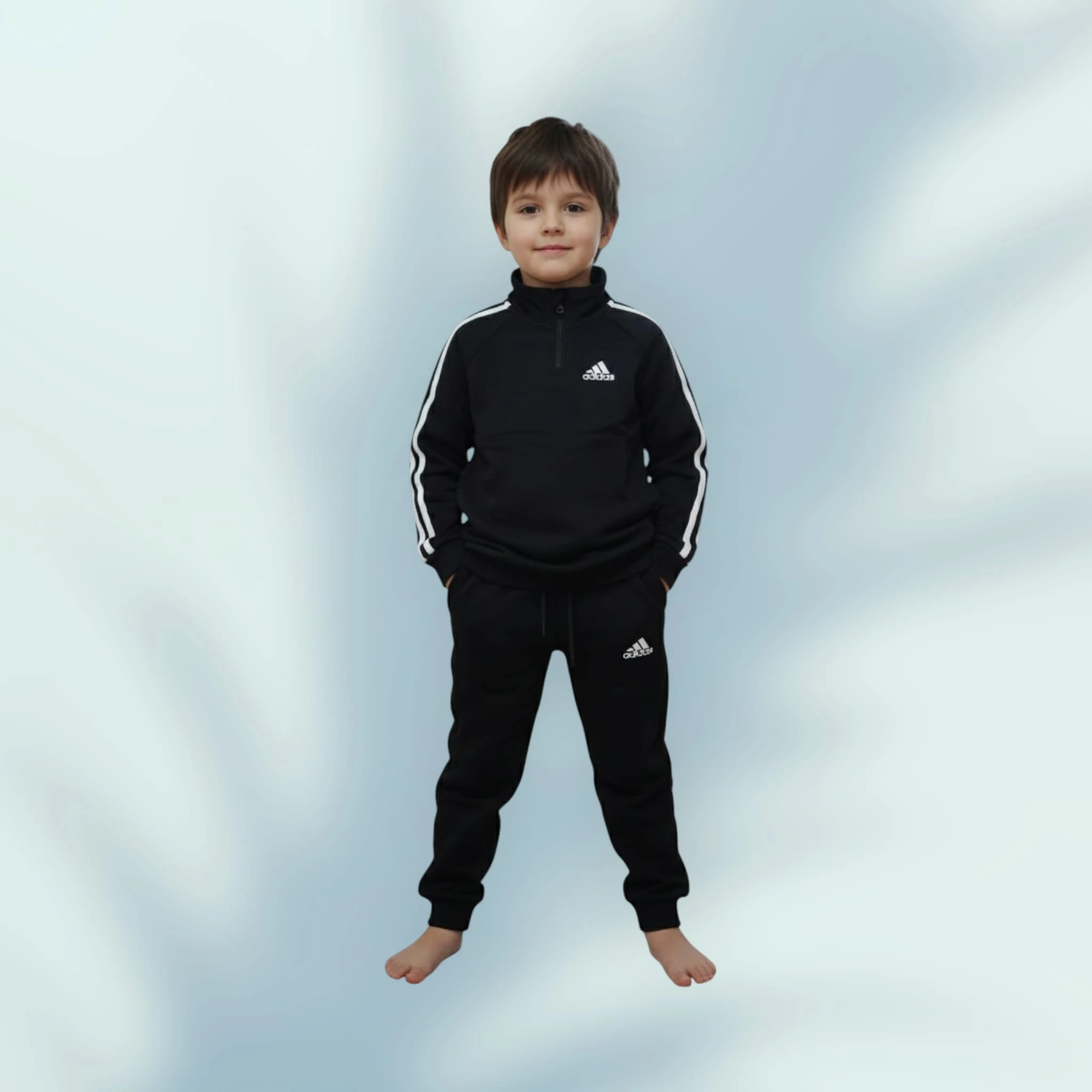 ADİDAS BASKILI DİK YAKA FERMUARLI TAKIM