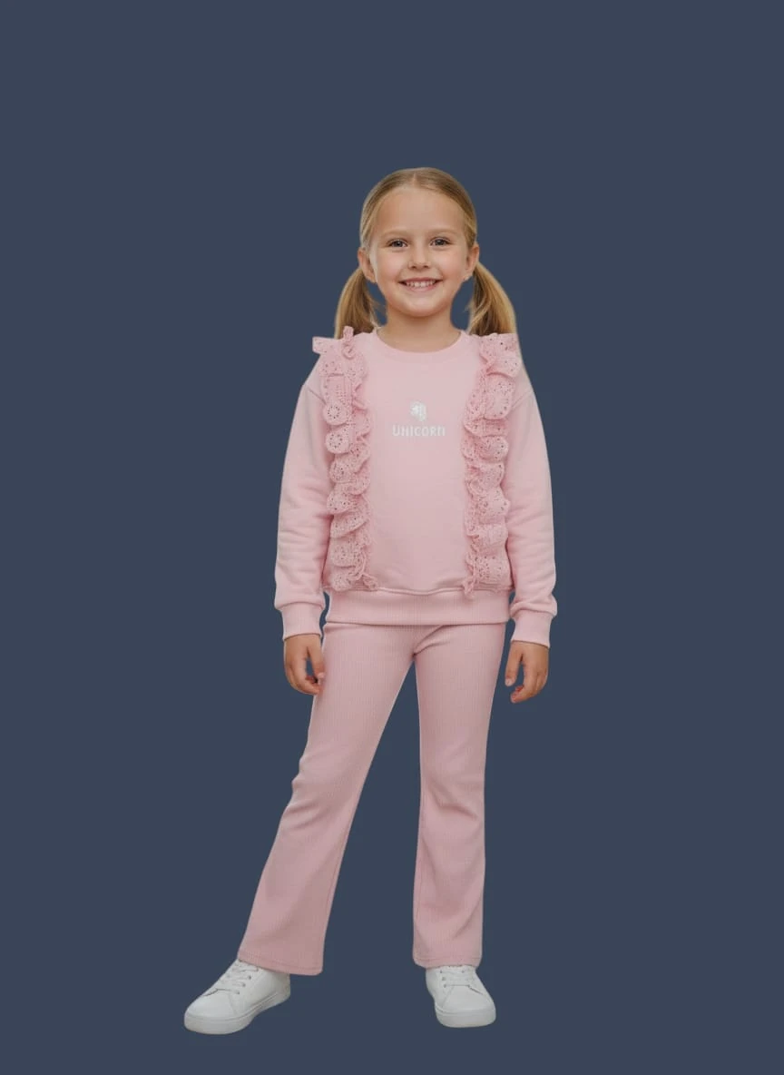 UNİCORN PİTTO FIR FIR DANTEL DETAYLI TAKIM