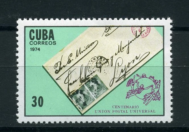 Küba, 1974, U.P.U.'nun 100. Yıldönümü [Mi.Nr:CU 1962]