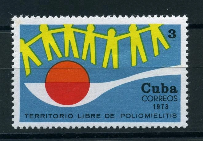 Küba, 1973, Çocuk Felcinden Kurtuluş Kampanyası [Mi.Nr:CU 1863]