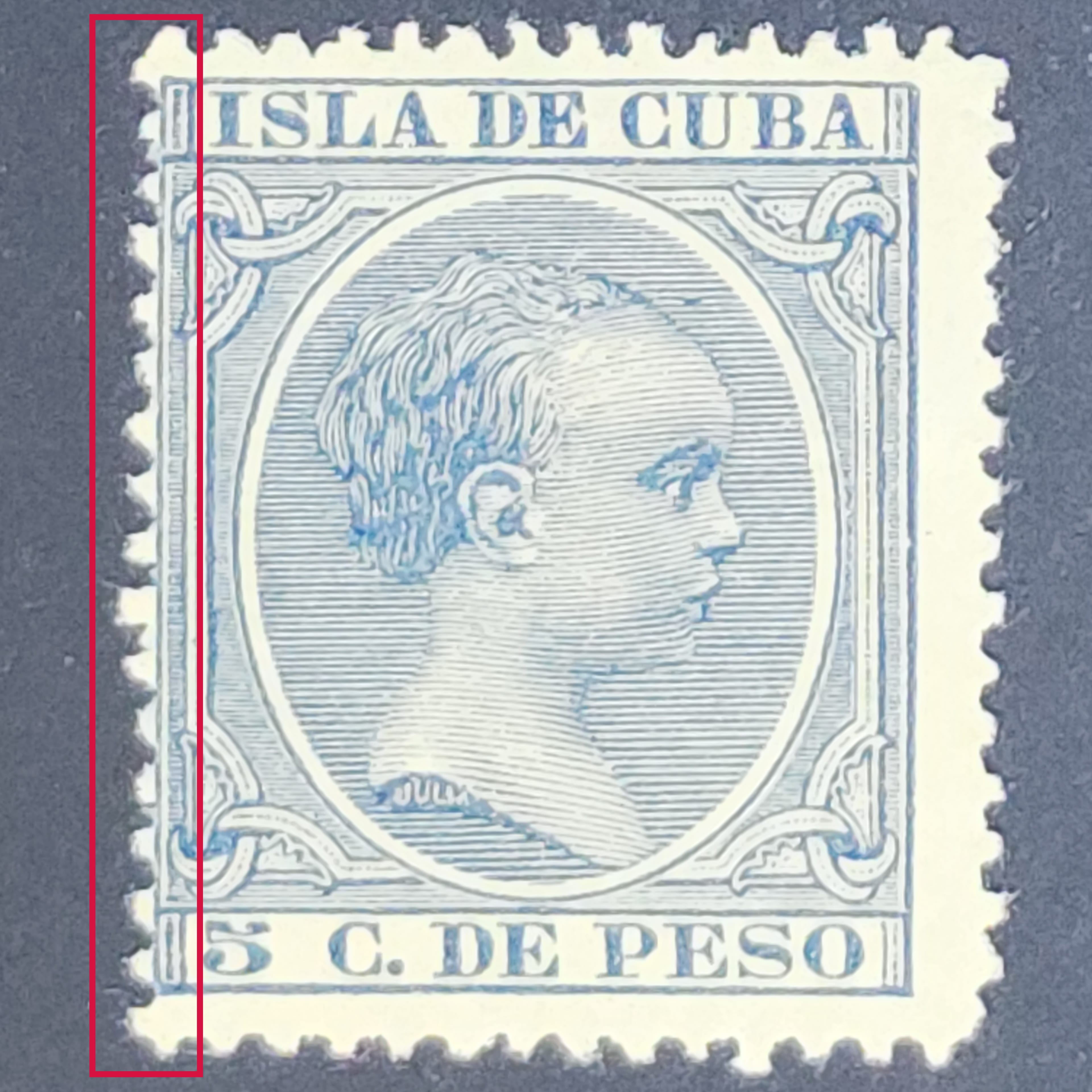 Küba, 1896, Kral XIII. Alfonso - Erörlü [Mi.Nr:ES-CU 101]