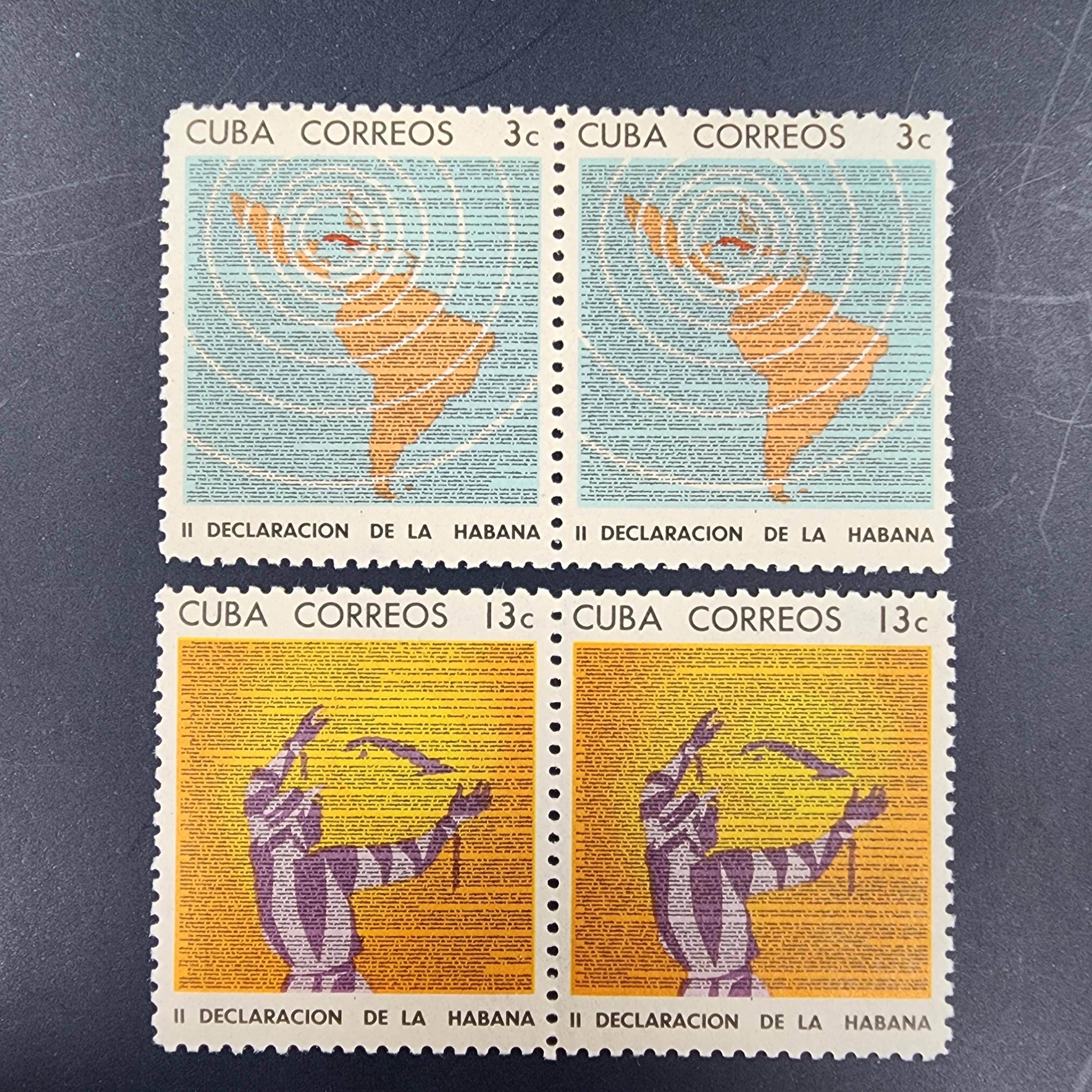 Küba, 1964, 2. Havana Deklarasyonu [Mi.Nr:CU 992-993] Per