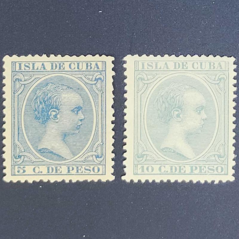 Küba, 1896, Kral XIII. Alfonso [Mi.Nr:ES-CU 101-102]