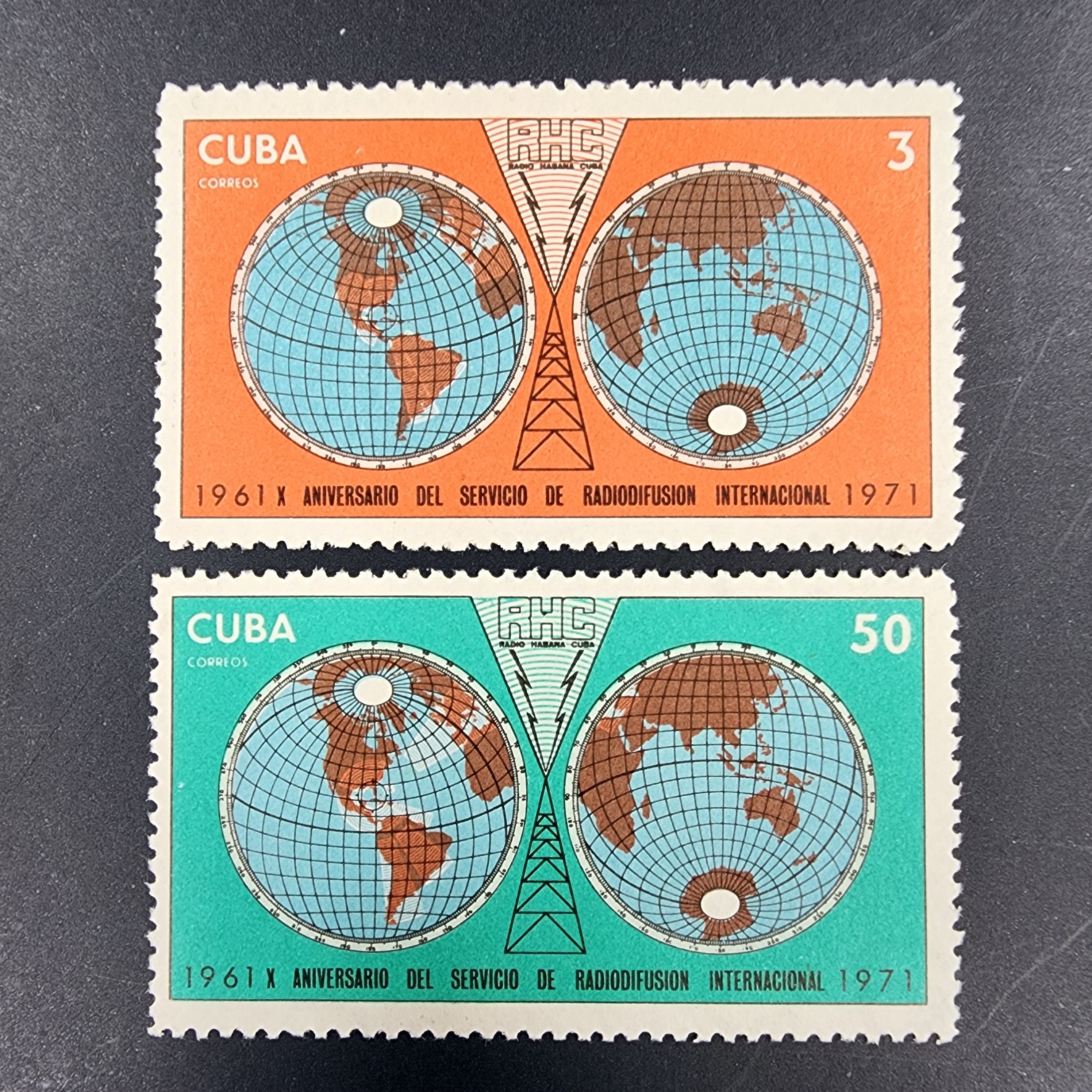 Küba, 1971, Küba Uluslararası Yayın Hizmetlerinin 10. Yıldönümü [Mi.Nr:CU 1692-1693]