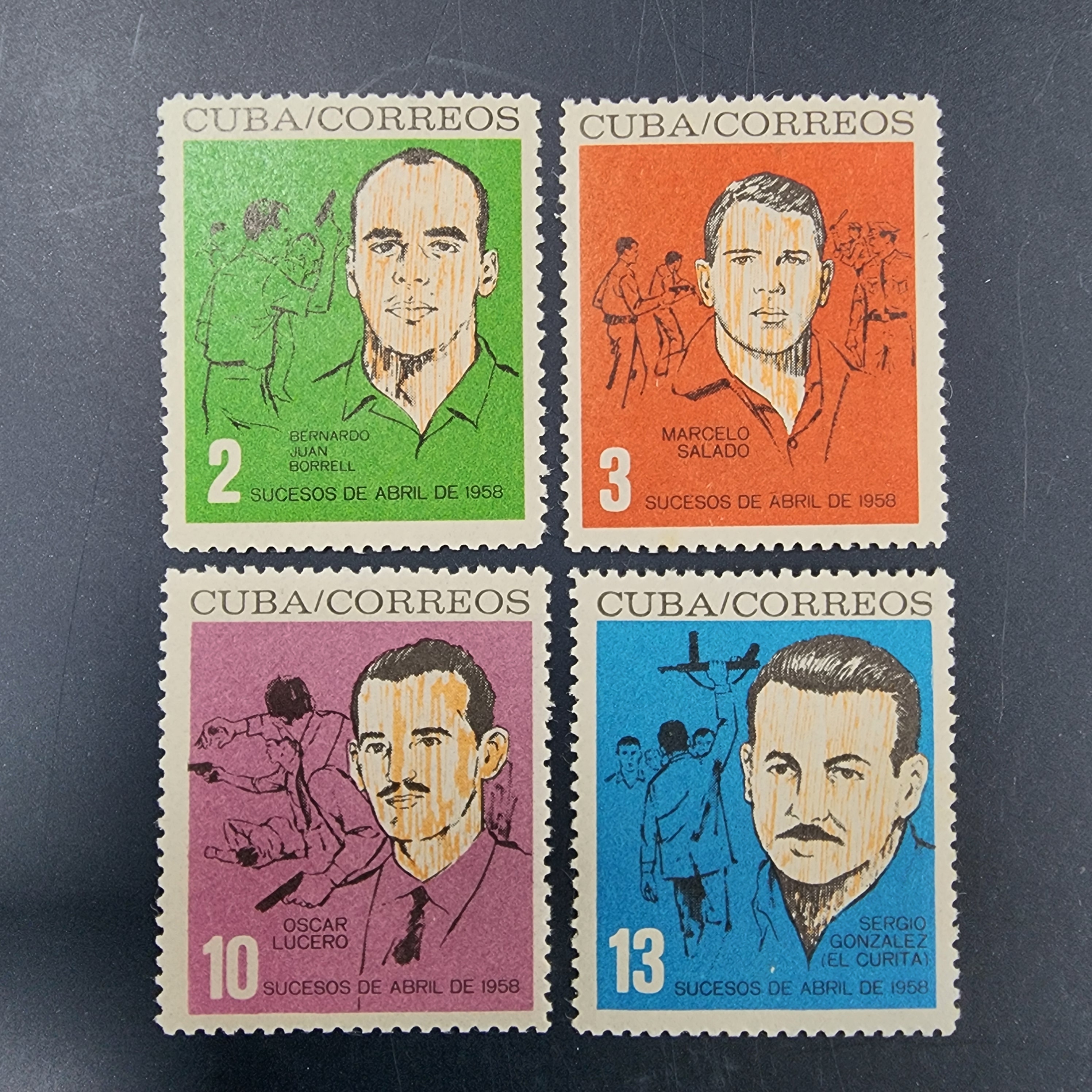 Küba, 1964, Devrimciler [Mi.Nr:CU 879/882]
