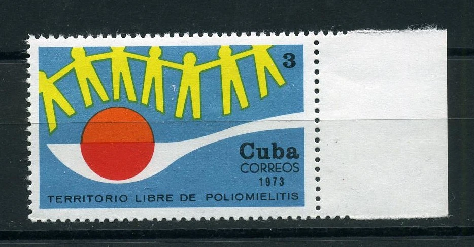 Küba, 1973, Çocuk Felcinden Kurtuluş Kampanyası [Mi.Nr:CU 1863] Bandaletli