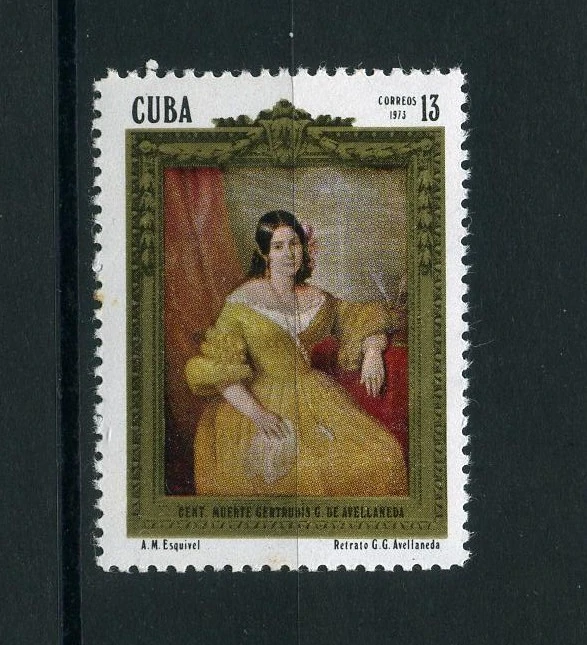 Küba, 1973, Şair Gertrude Gomez de Avellaneda'nın Ölümünün 100. Yıldönümü [Mi.Nr:CU 1847]