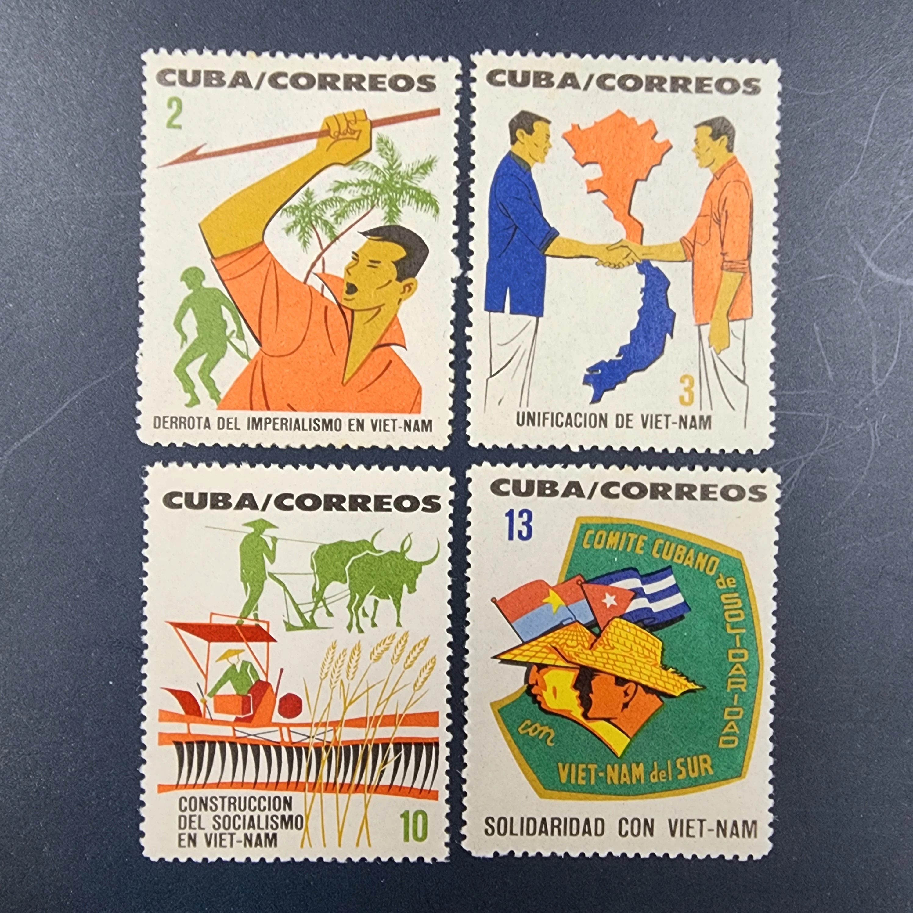 Küba, 1964, "Vietnam'ın Birleşmesi" Kampanyası [Mi.Nr:CU 904-907]