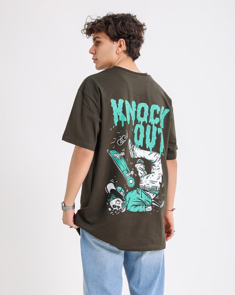 Knock Out Skater Baskılı Tshirt