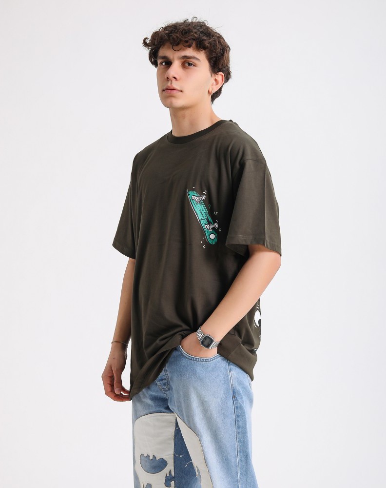 Knock Out Skater Baskılı Tshirt