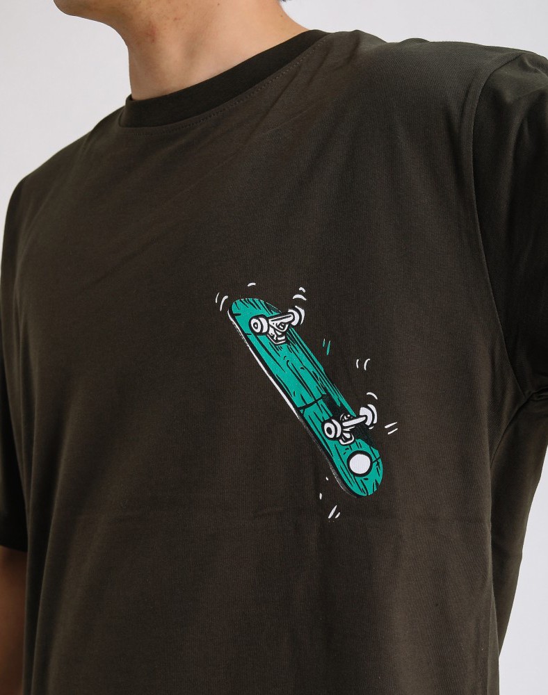 Knock Out Skater Baskılı Tshirt