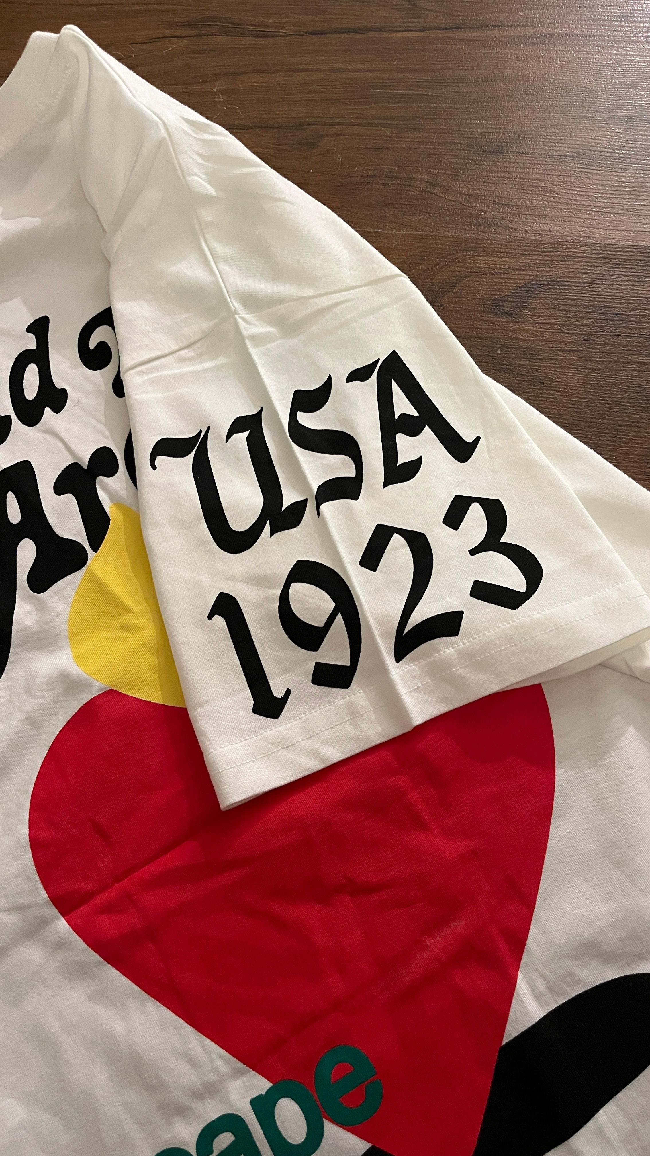 Beyaz New York Baskılı Tshirt