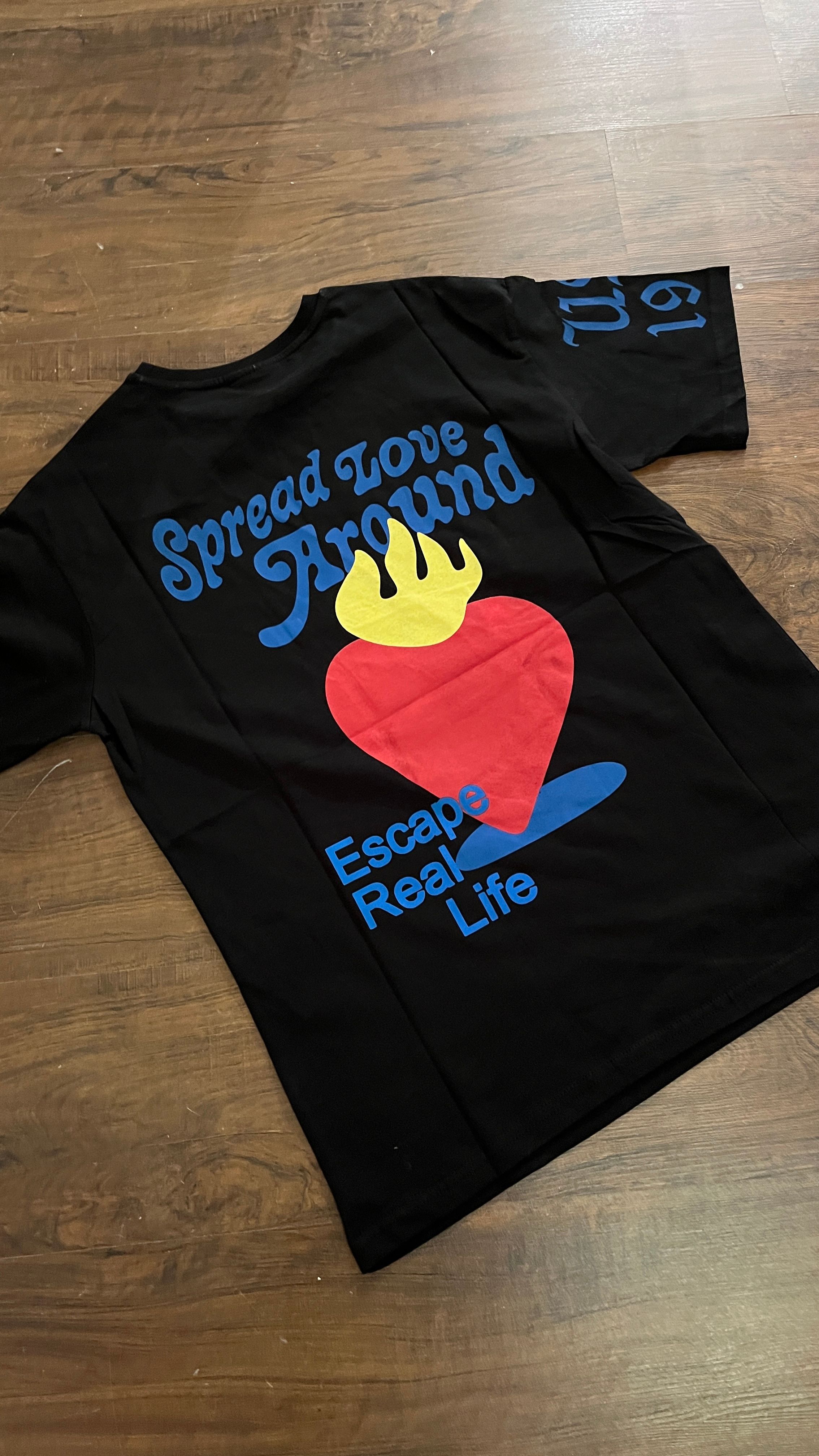 Siyah New York Baskılı Tshirt