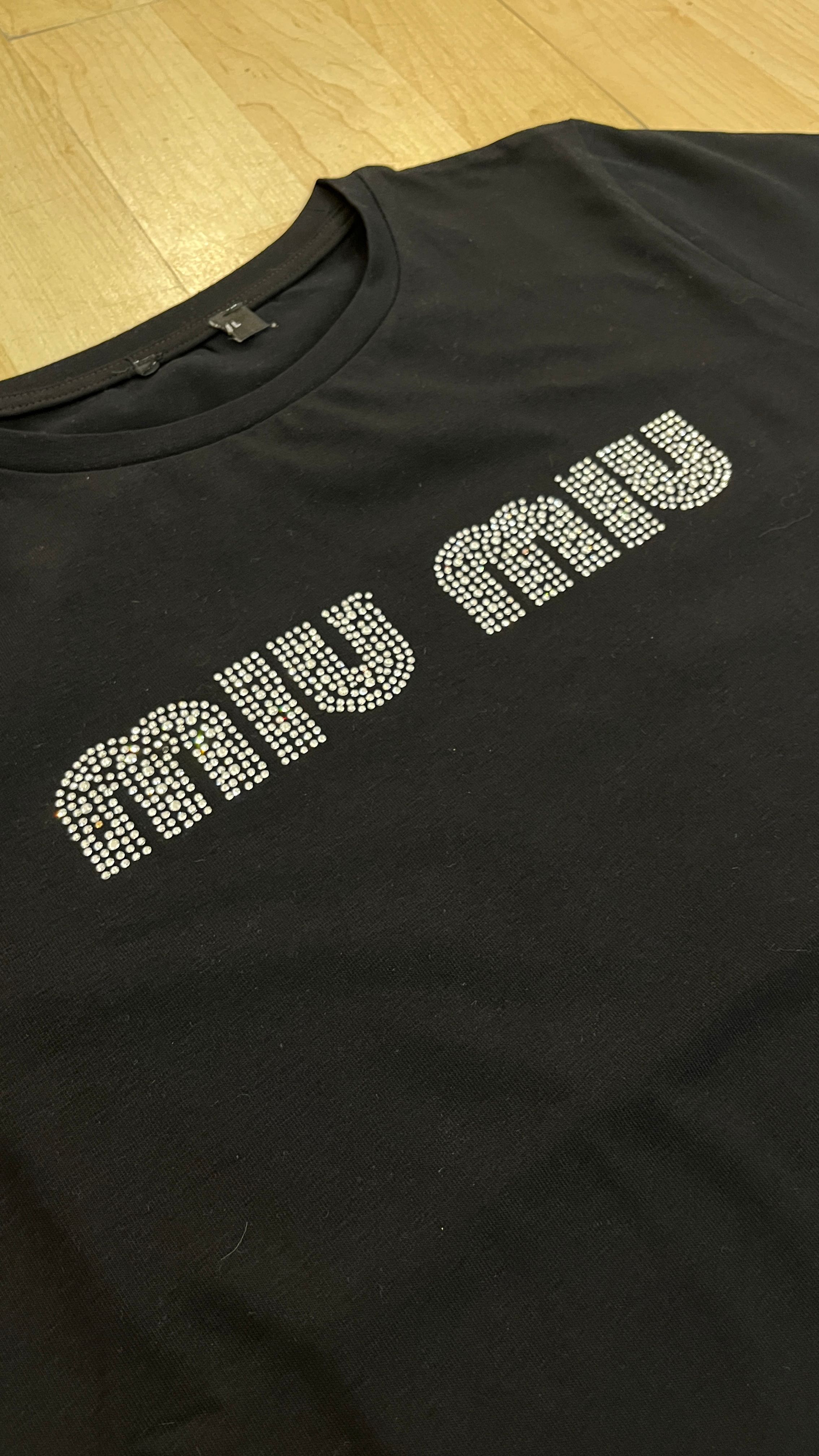 Siyah Crop Tshirt