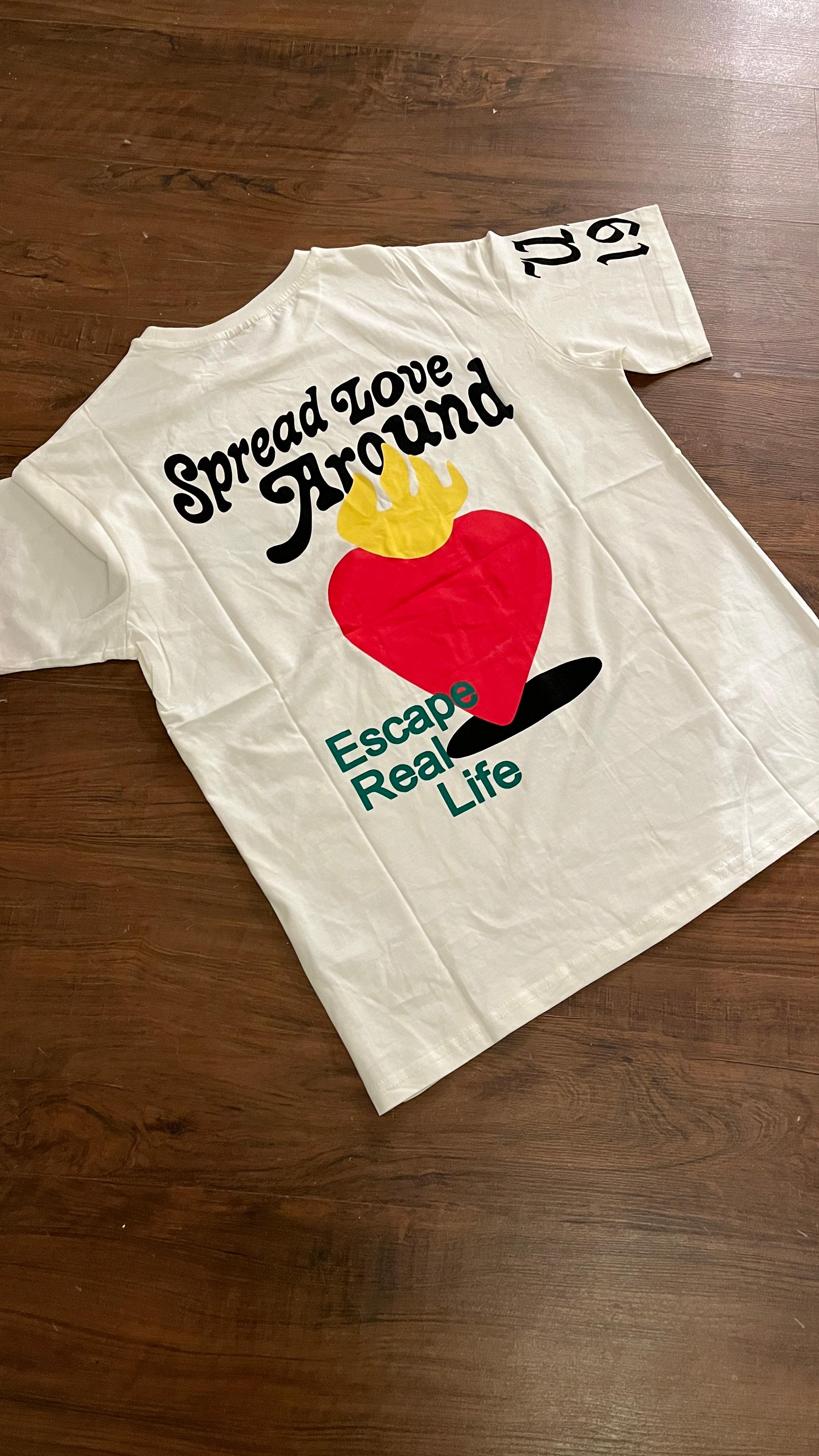 Beyaz New York Baskılı Tshirt